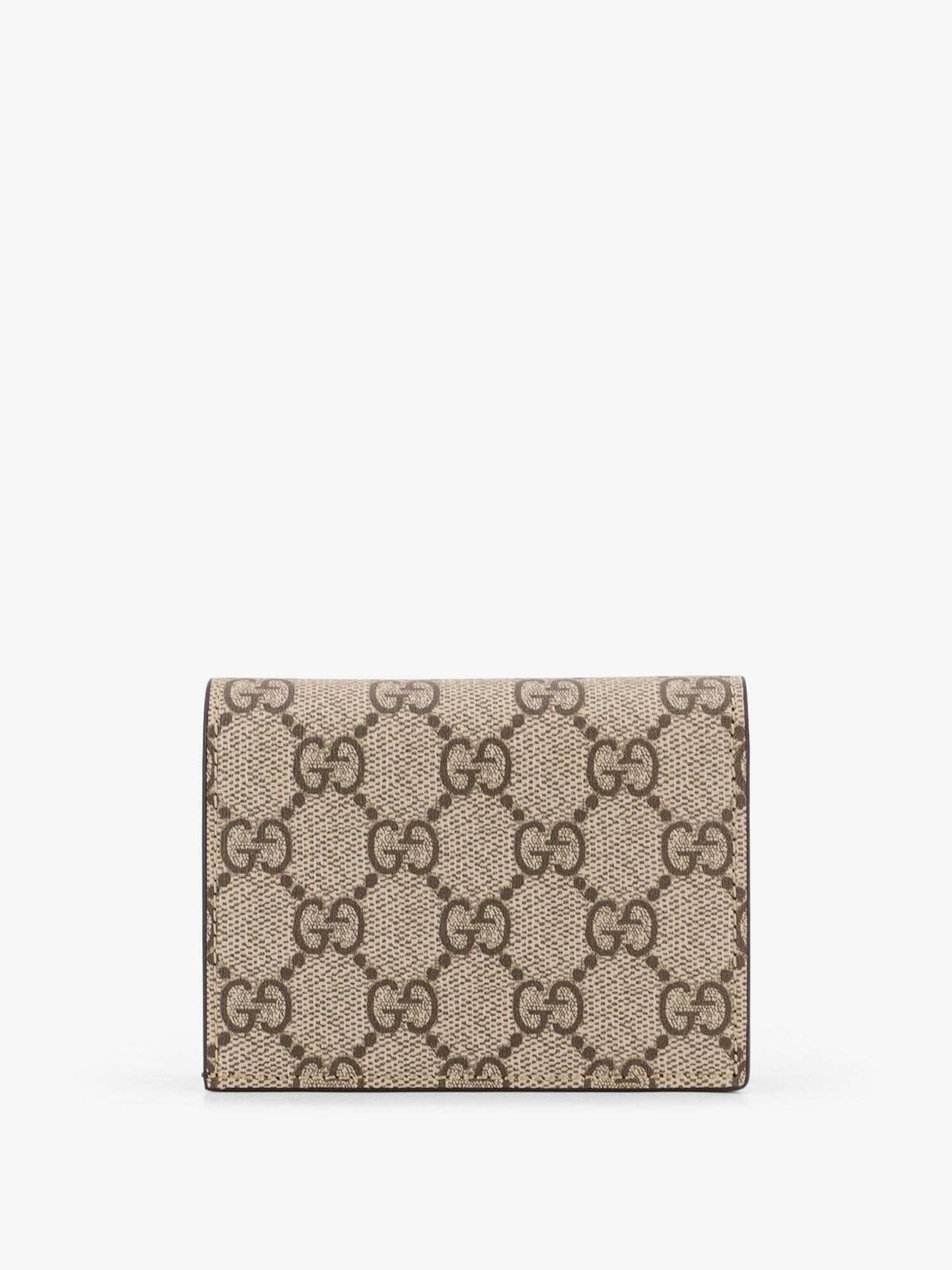 Gucci Mini Leather Wallet And Gg Supreme Fabric