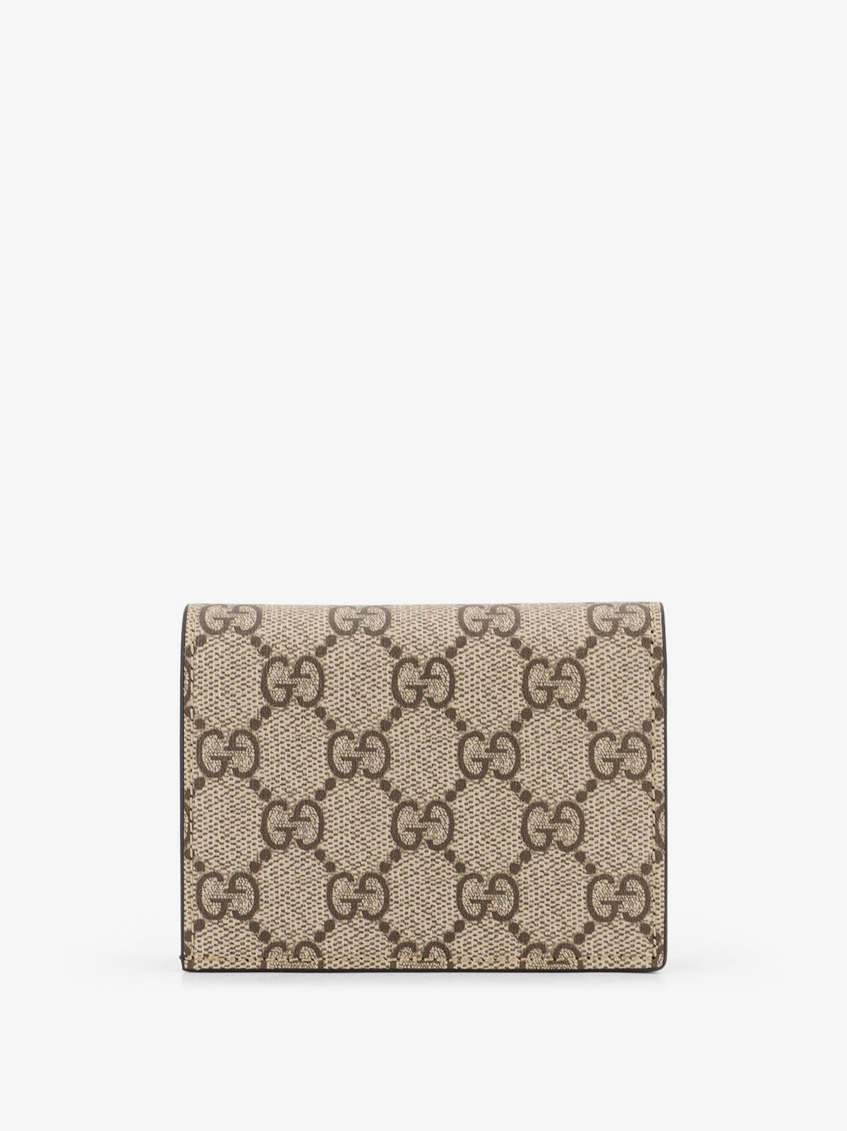 Gucci Mini Leather Wallet And Gg Supreme Fabric