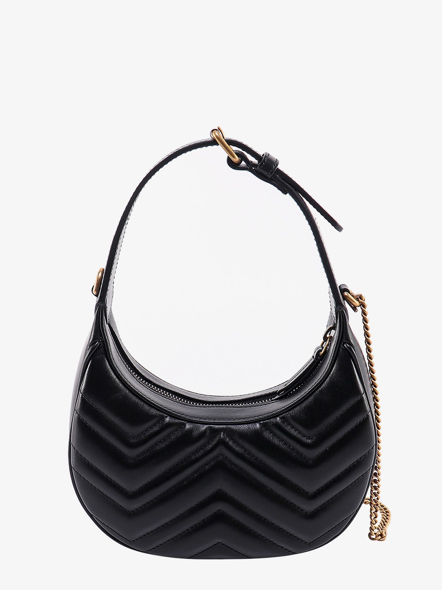 Gucci Gg Marmont Quilted Leather Shoulder Bag With Metal Gg Logo
