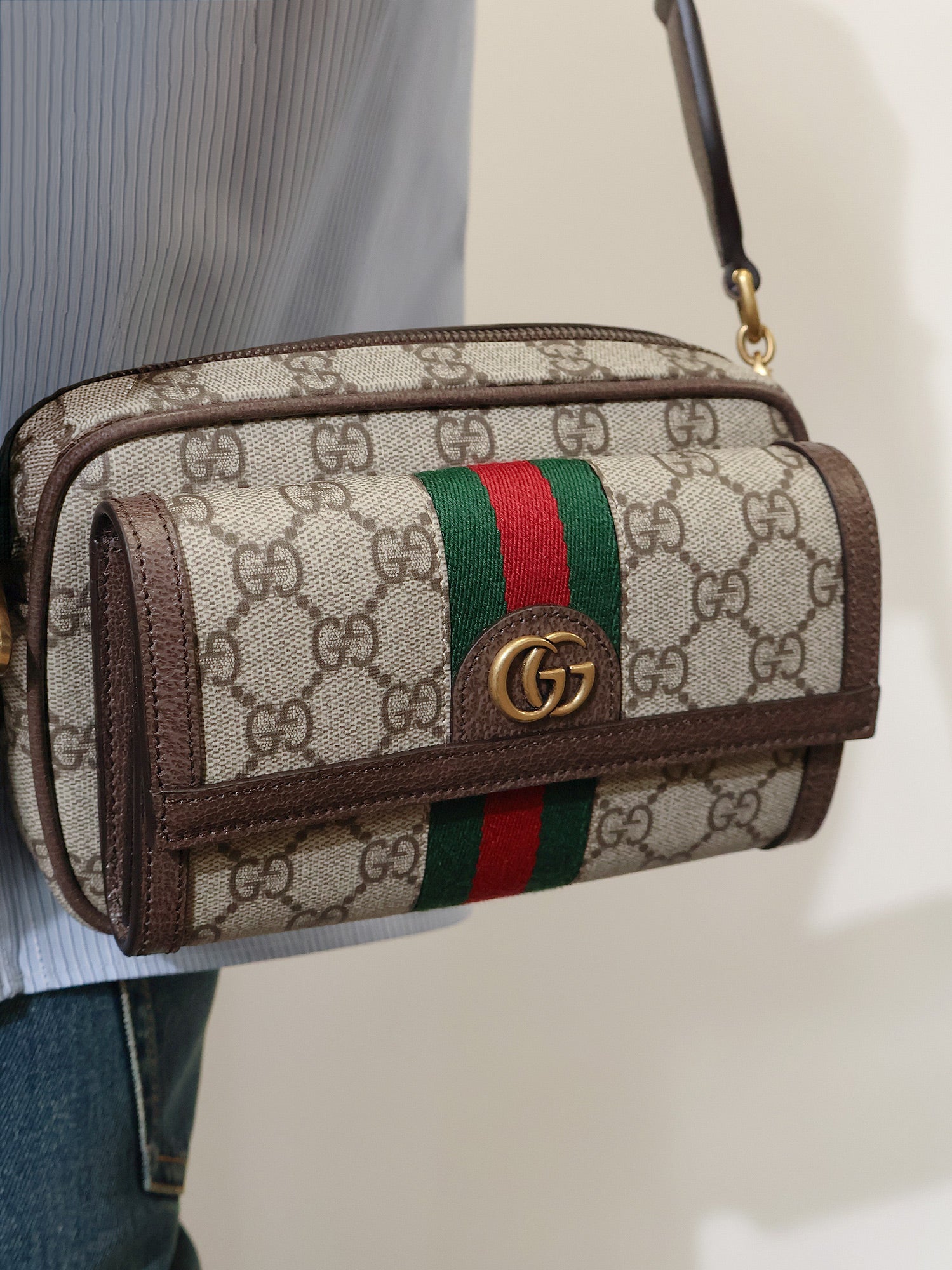 Gucci Ophidia Gg Fabric Crossbody Bag