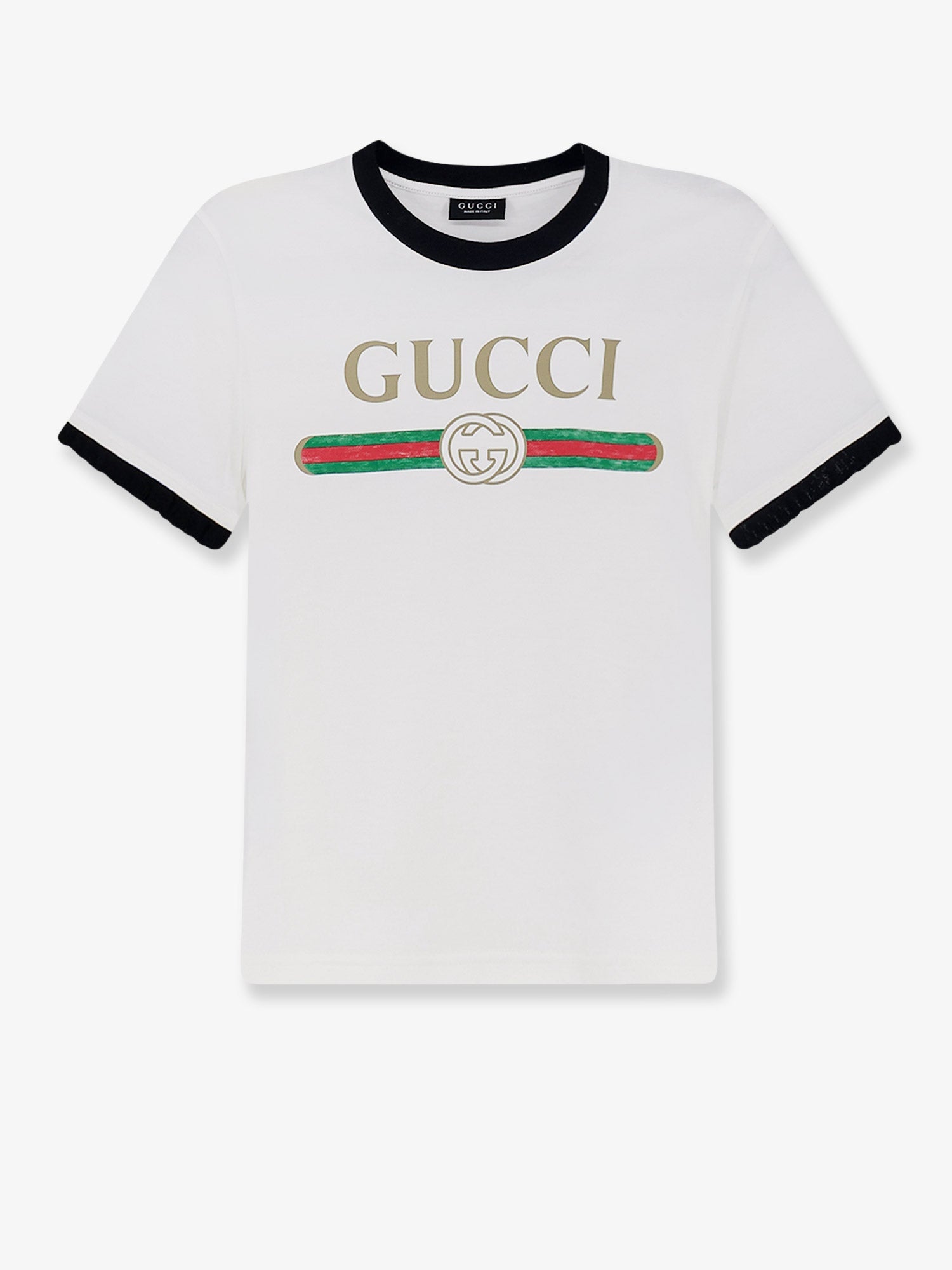 Gucci Cotton T-shirt With Iconic Print