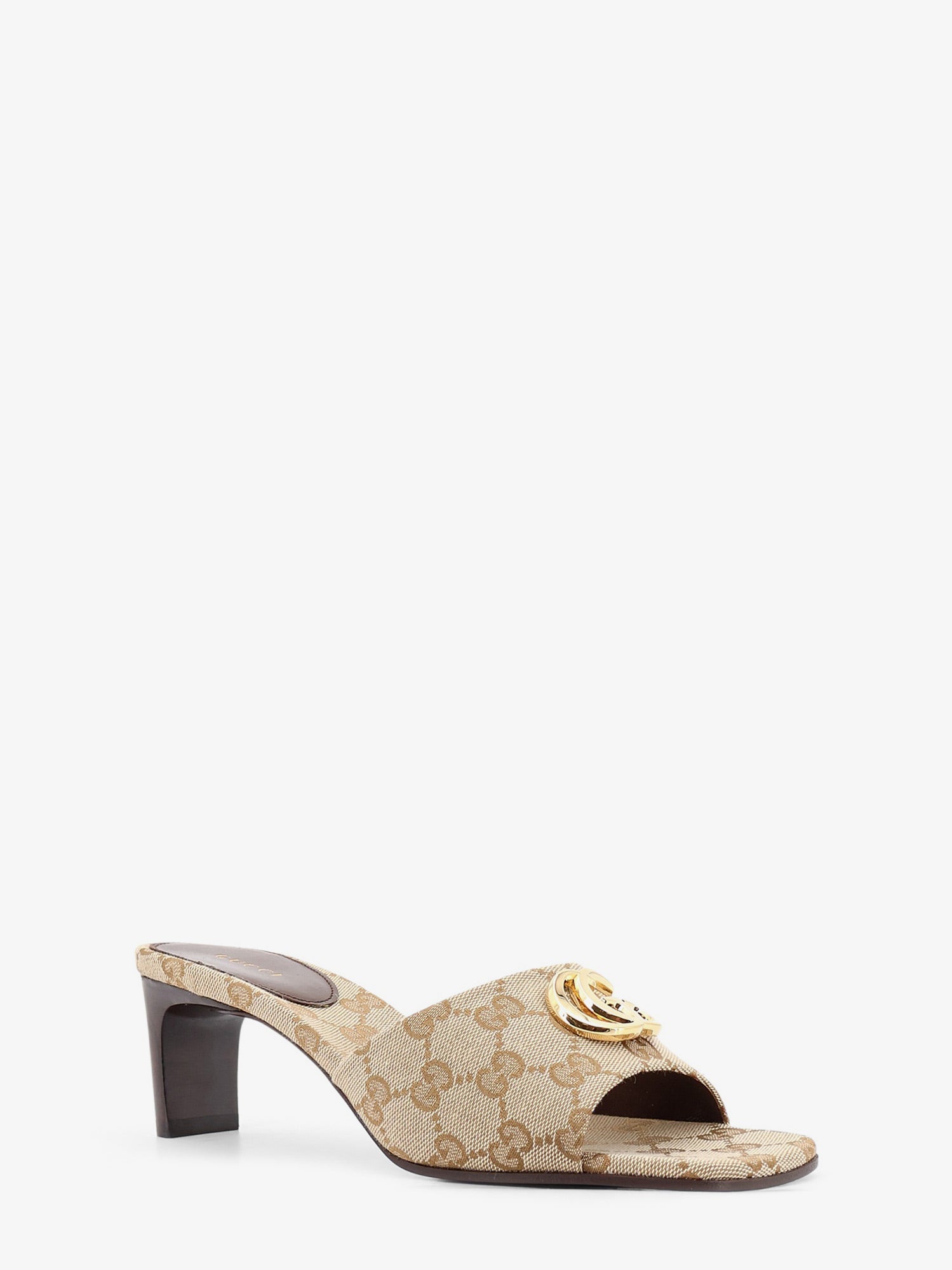 Gucci Gg Fabric Sandals With Logo On The Front