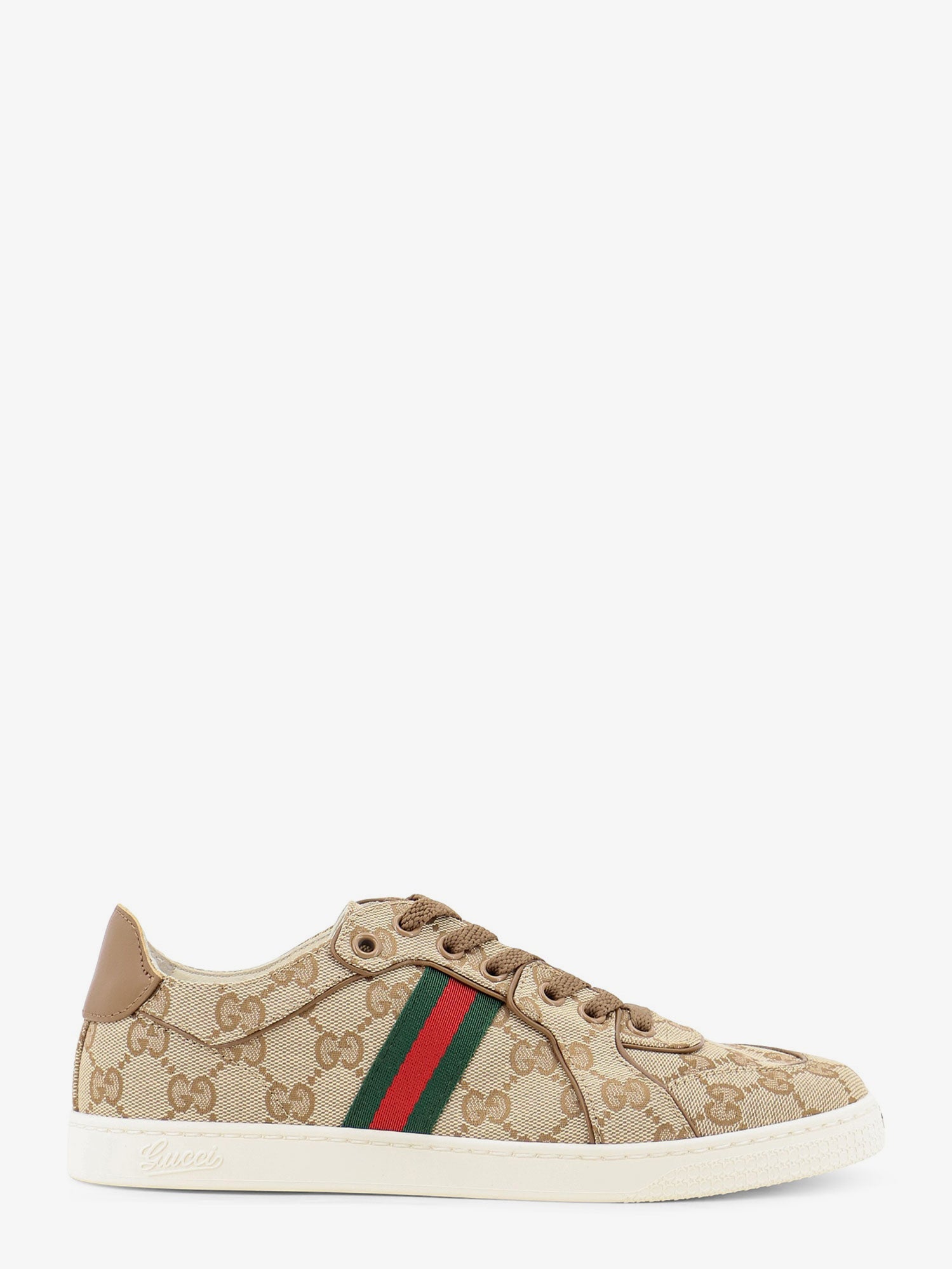 Gucci Stretch Gg Fabric Sneakers With Nastro Web On The Side