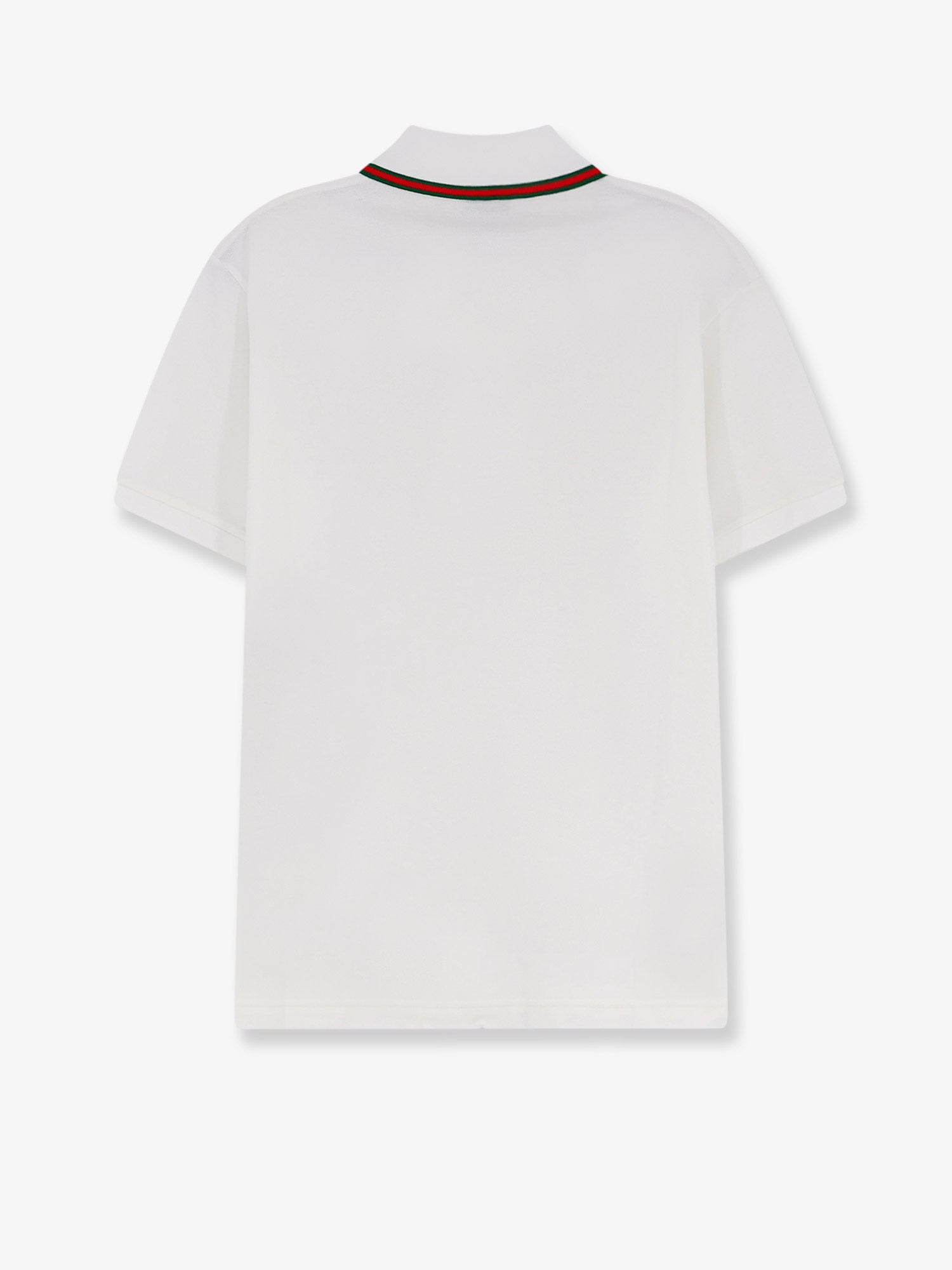 Gucci Cotton Polo Shirt With Nastro Web Detail On The Collar