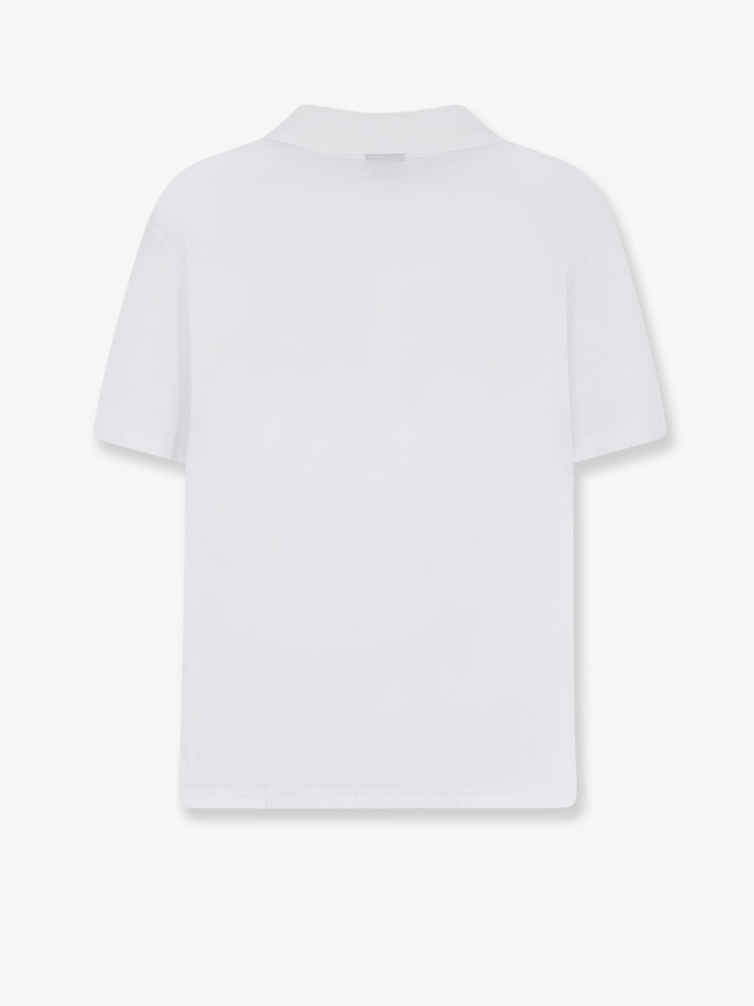Gucci Cotton Polo Shirt With Web Print On The Front