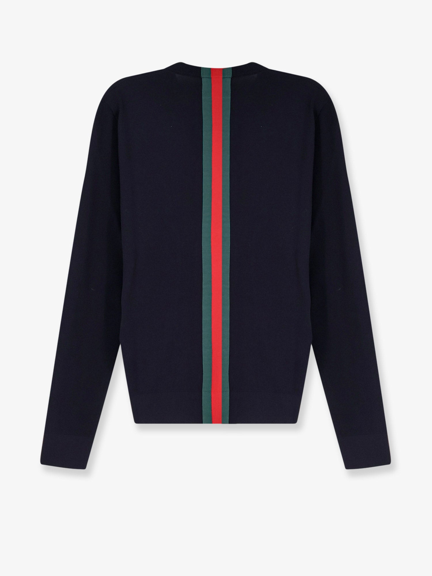 Gucci Cotton Sweater With Nastro Web Inlay