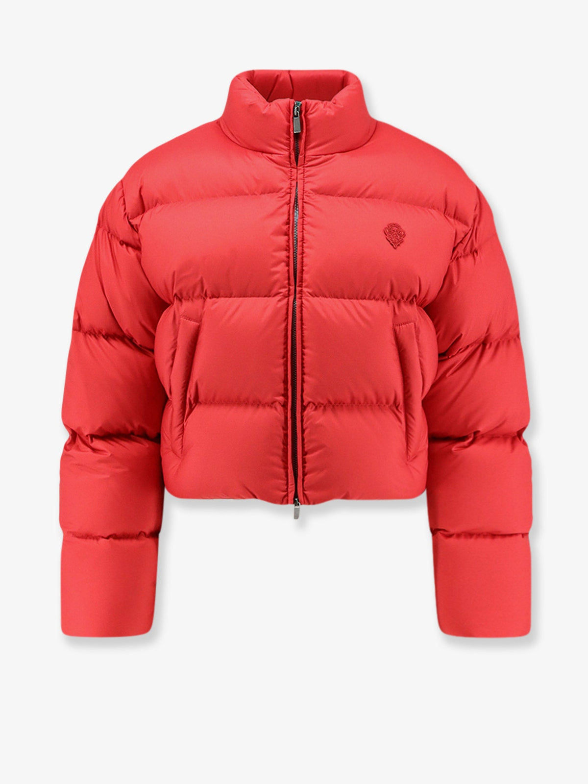 Gucci Crop Fit Down Jacket With Iconic Crest