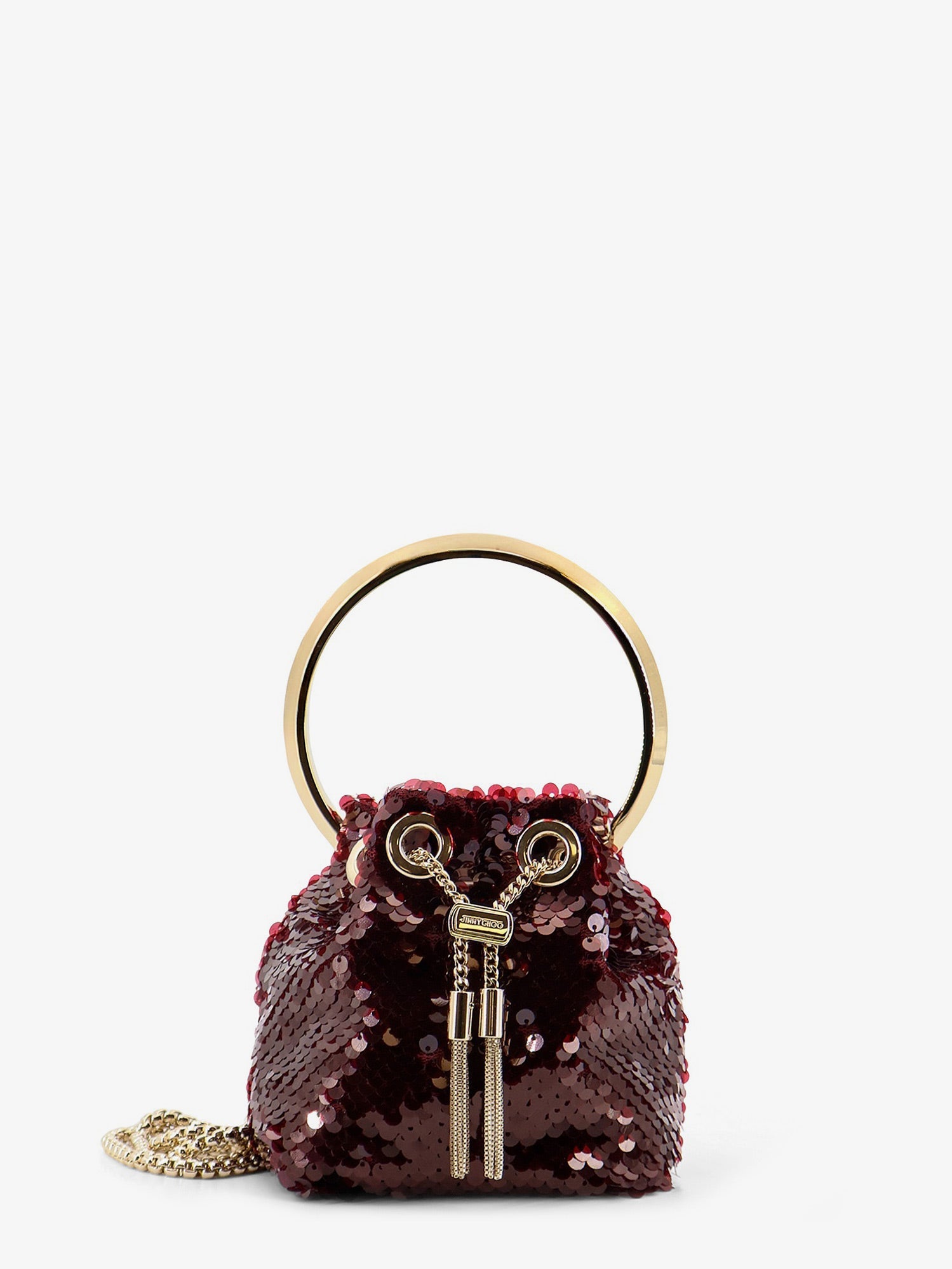 Jimmy Choo Micro Bonbon Crossbody Bag With All-over Sequins