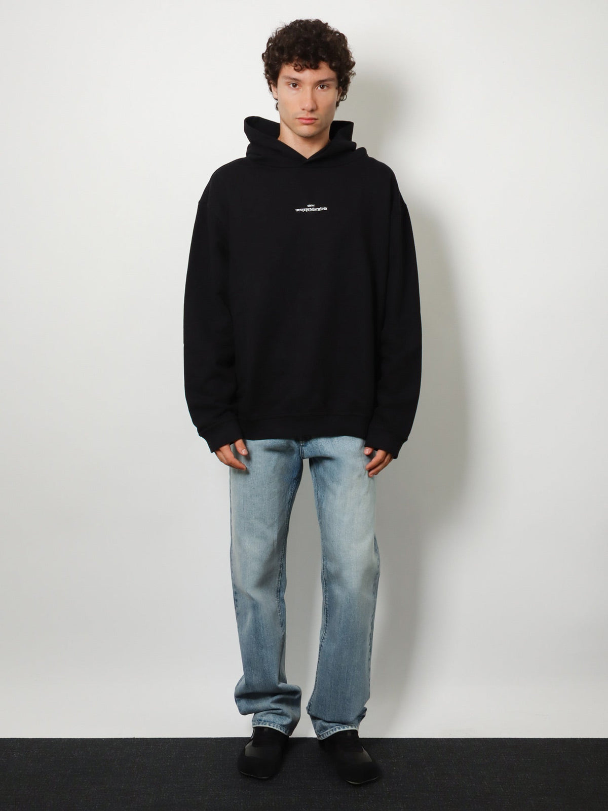 Maison Margiela Cotton Sweatshirt With Front Embroidered Logo