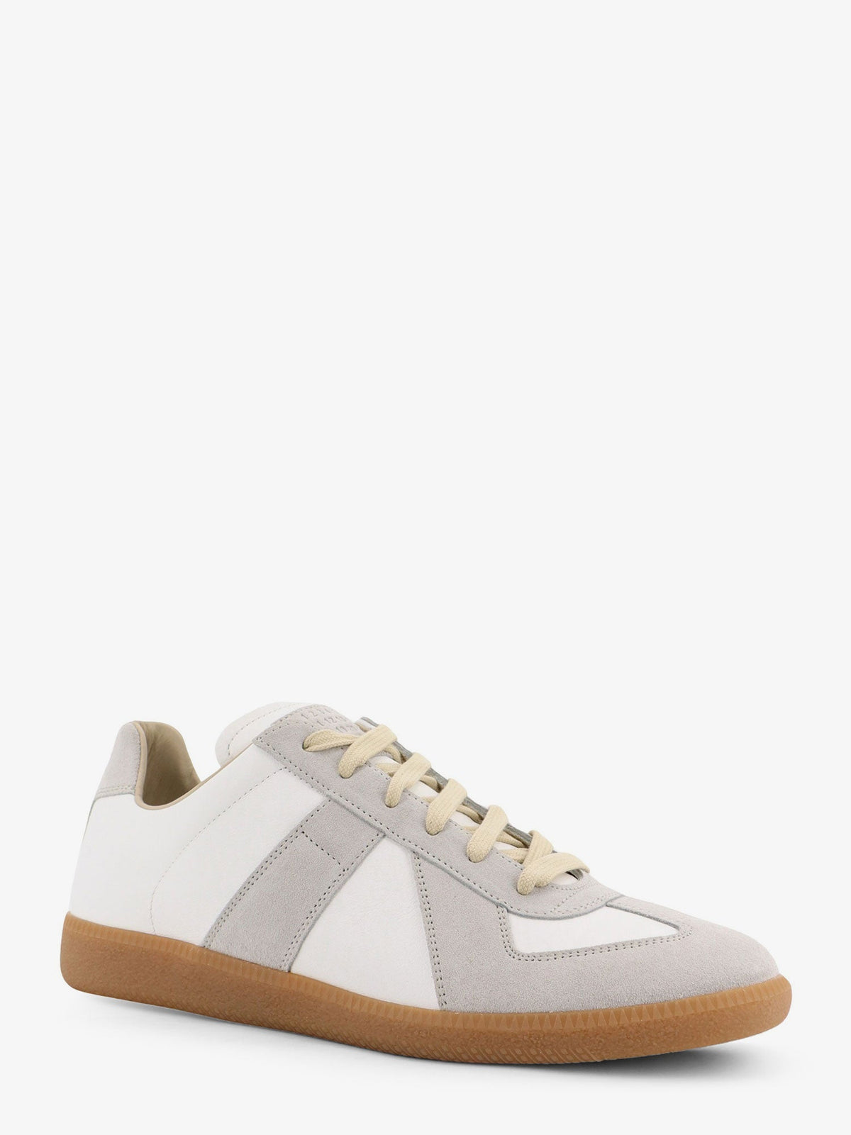 Maison Margiela Low-top Replica Leather And Suede Sneakers