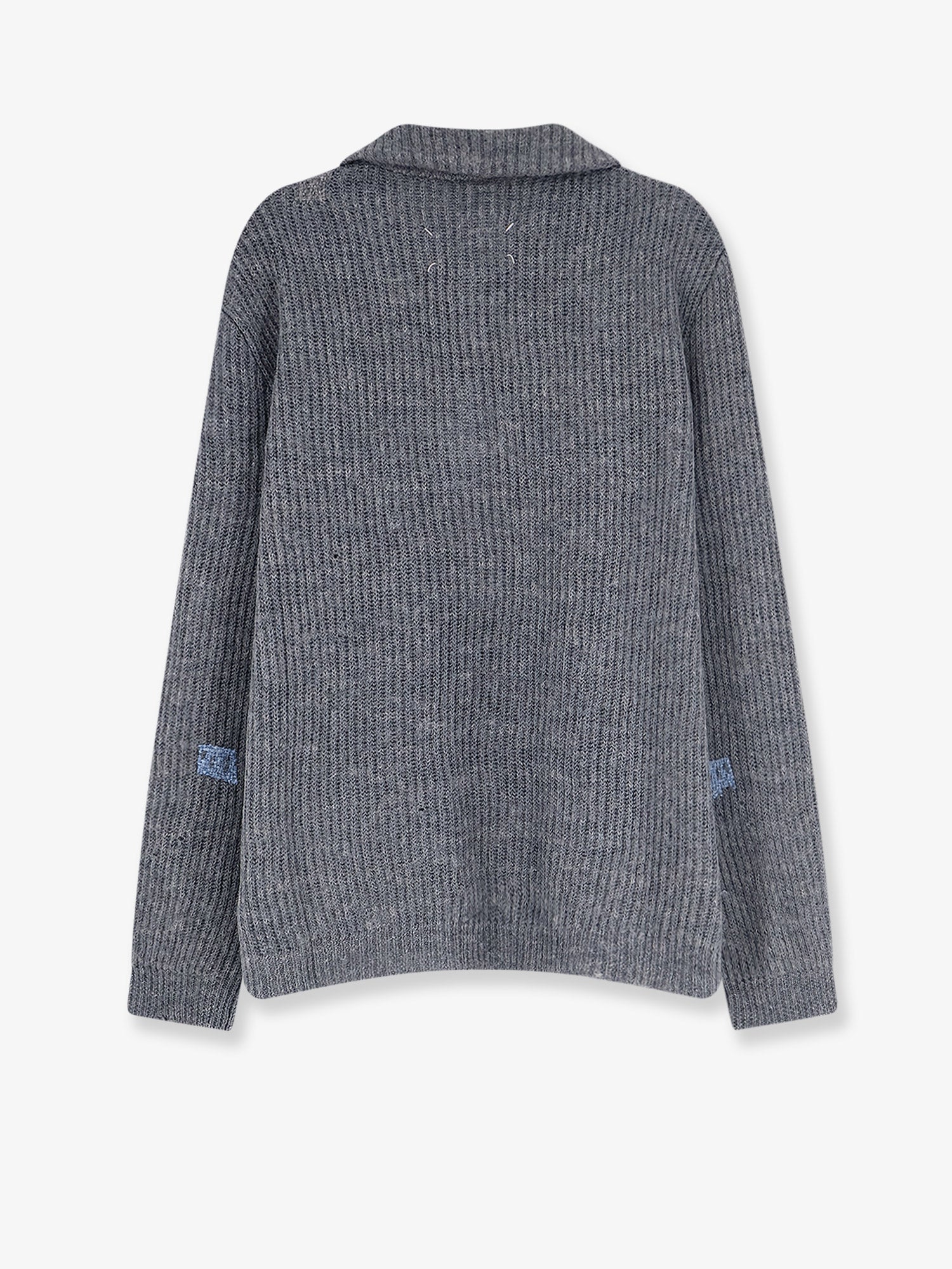 Maison Margiela Ribbed Linen And Wool Blend Sweater