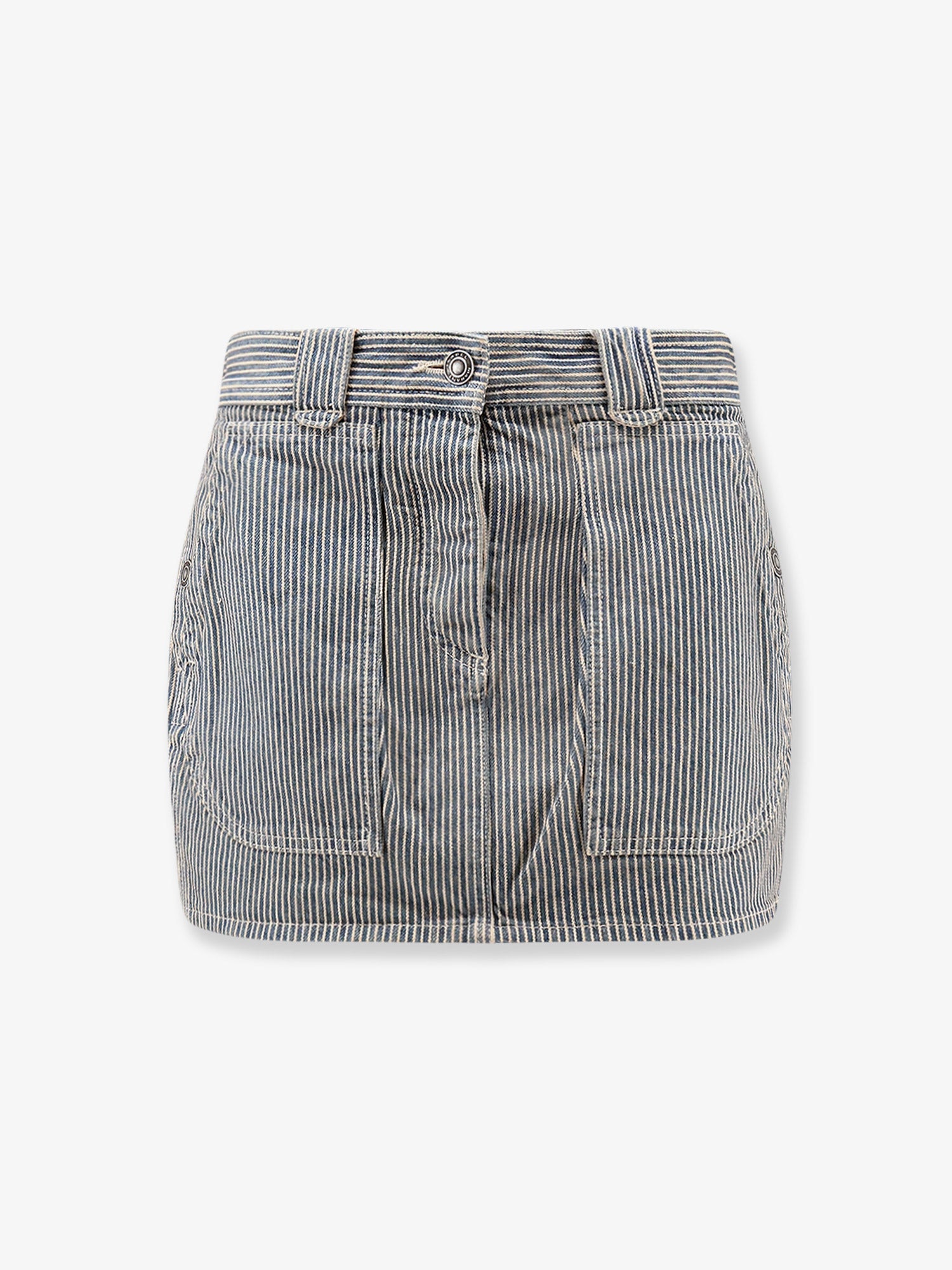 Marant Etoile Estera Cotton Skirt With Striped Pattern