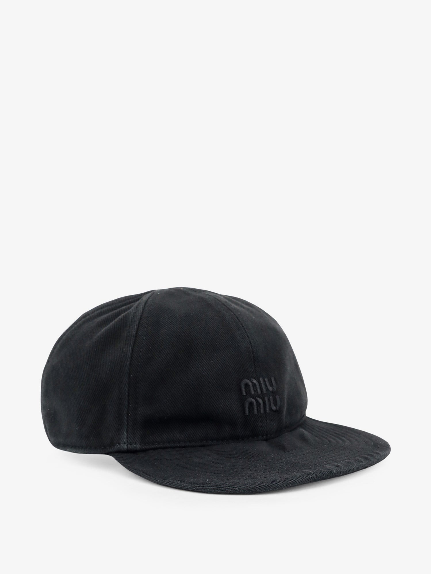 Miu Miu Black Denim Hat