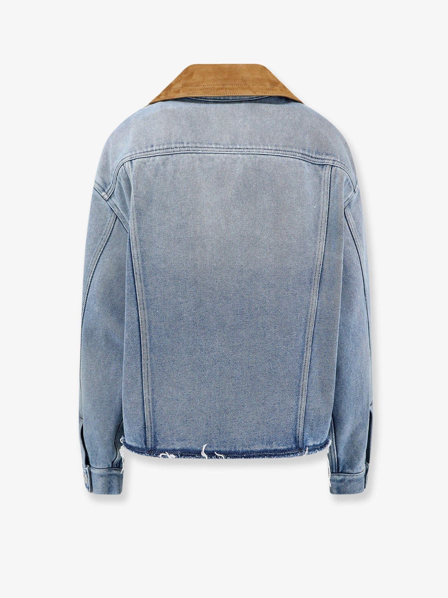 Miu Miu Denim Jacket With Suede Detail