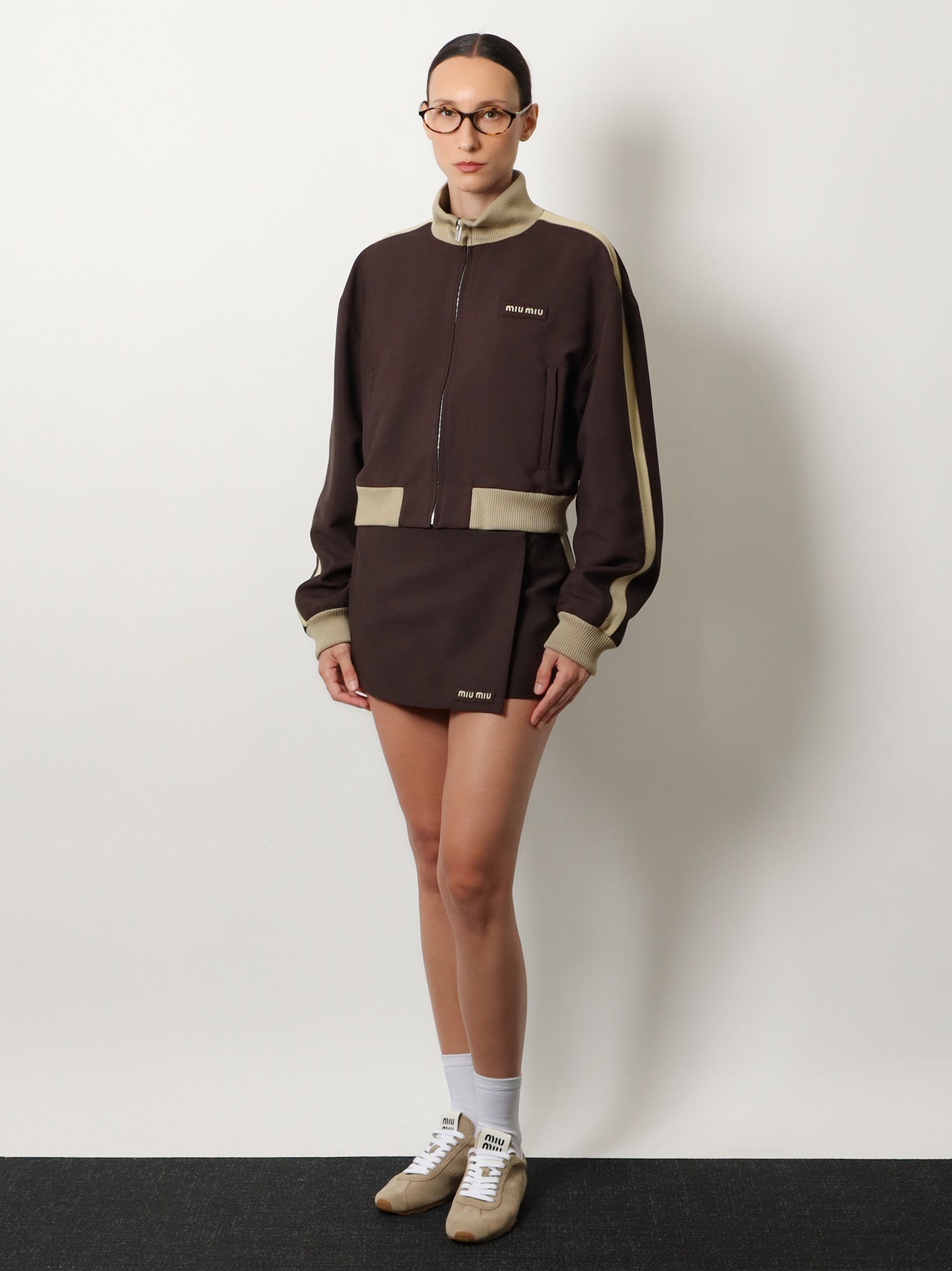Miu Miu Mohair And Virgin Wool Mini Skirt