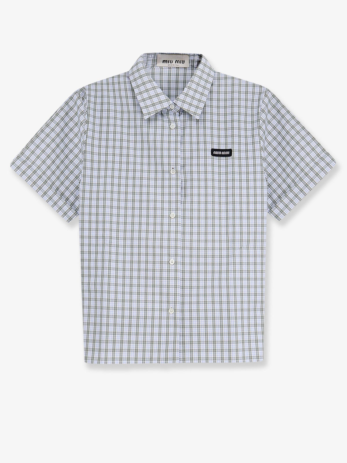 Miu Miu Madras Cotton Shirt