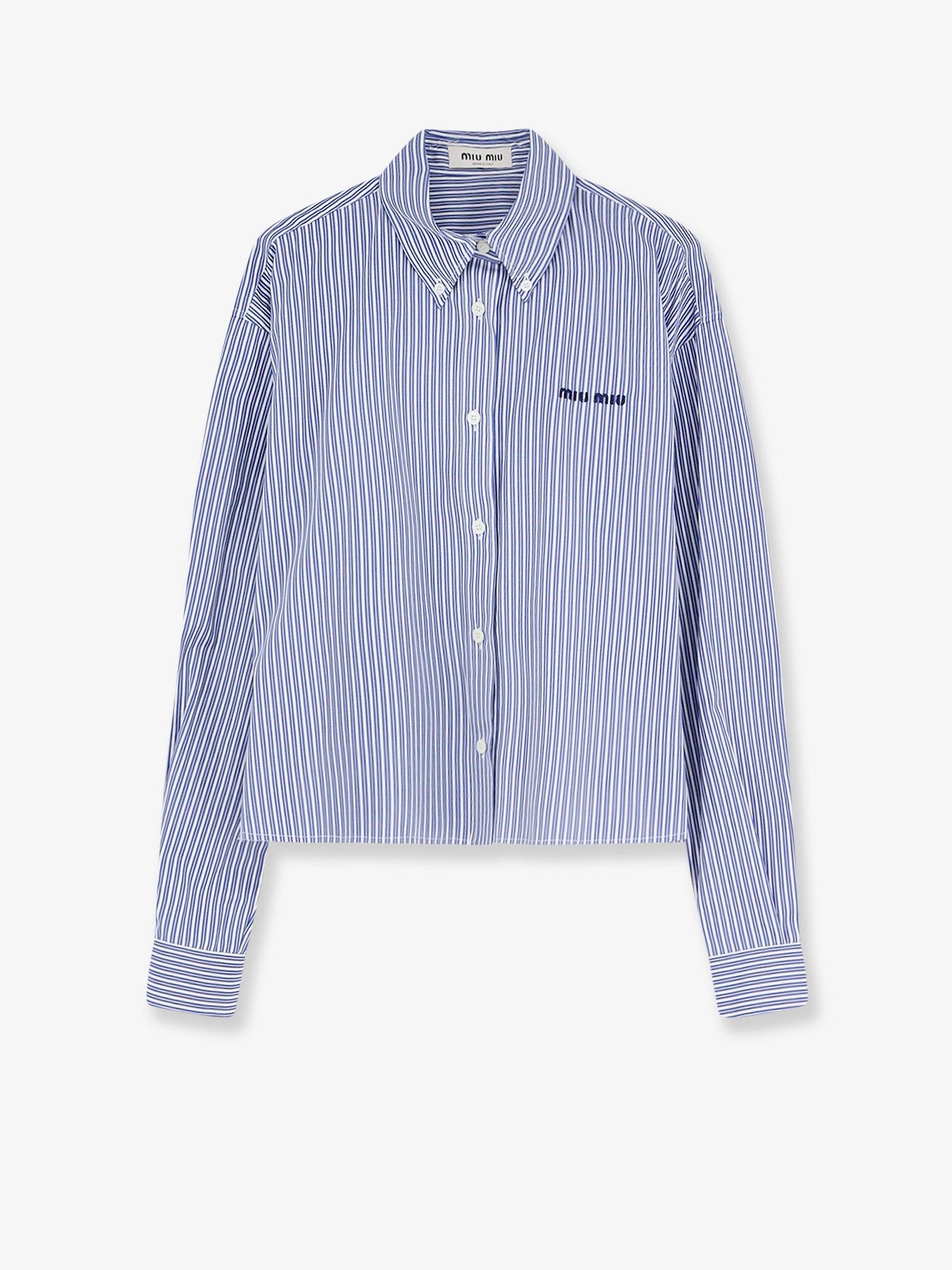 Miu Miu Striped Cotton Shirt