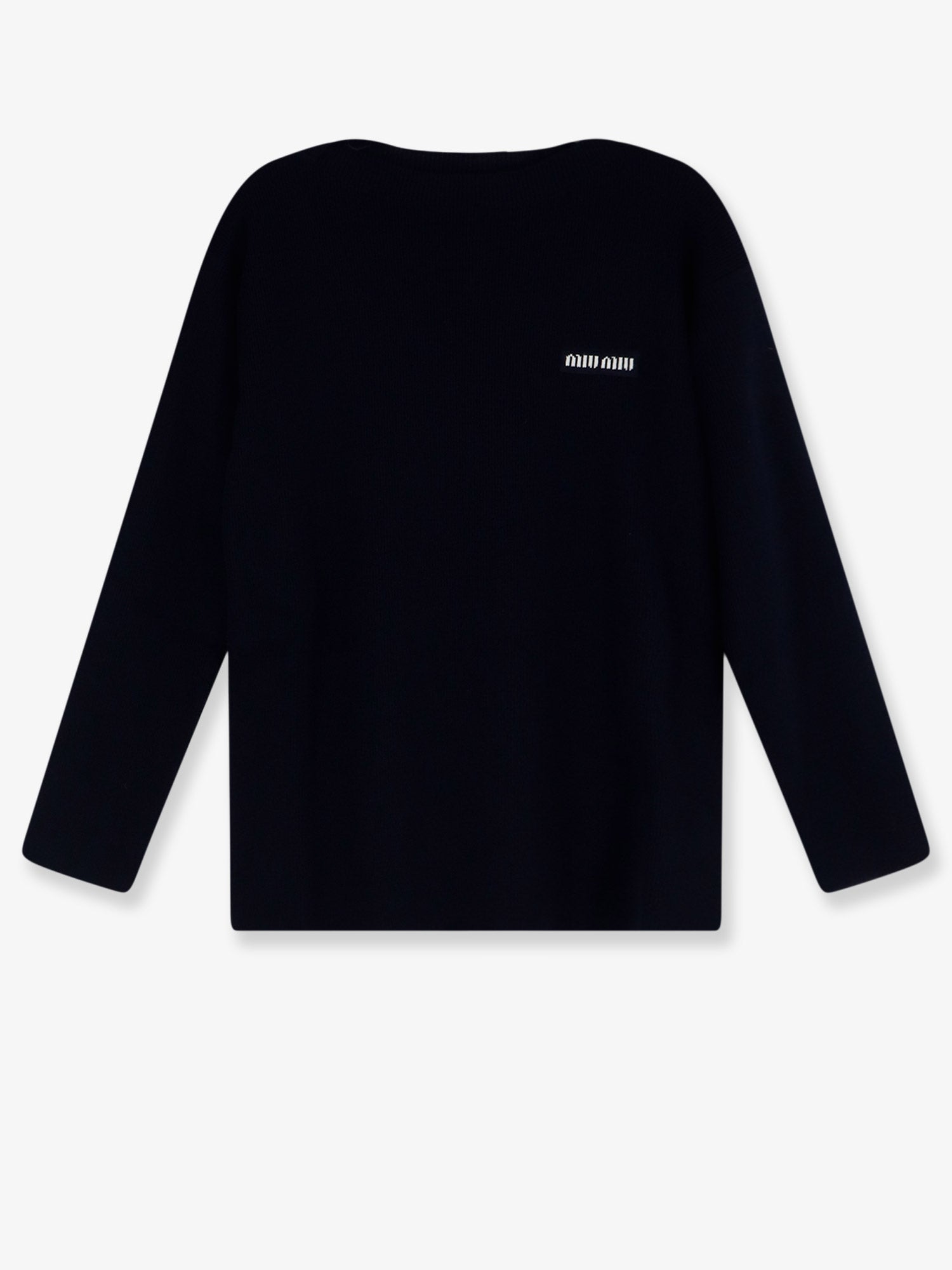 Miu Miu Wool Sweater With Lettering Logo