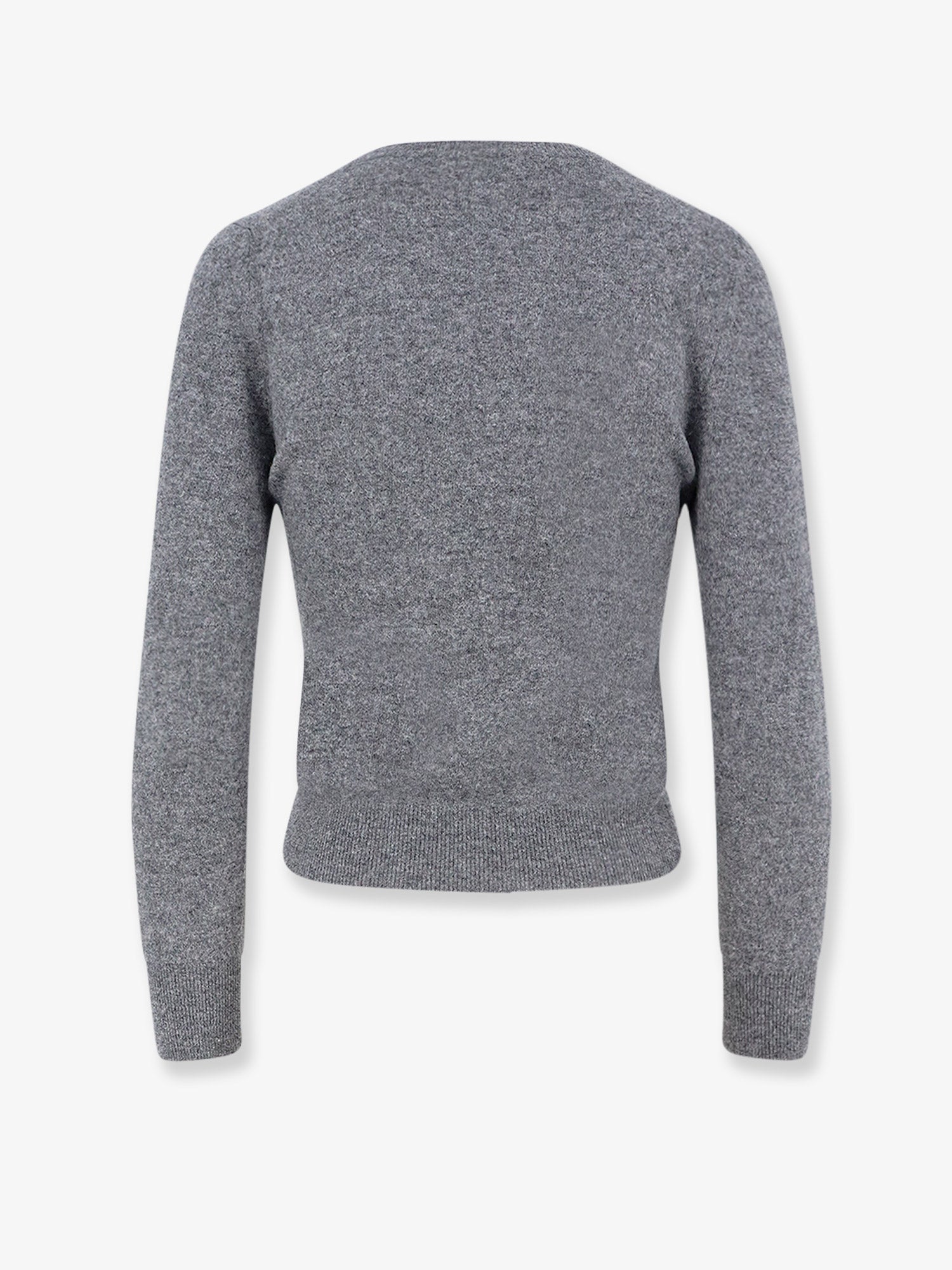 Miu Miu Wool Sweater With Logo Inlay