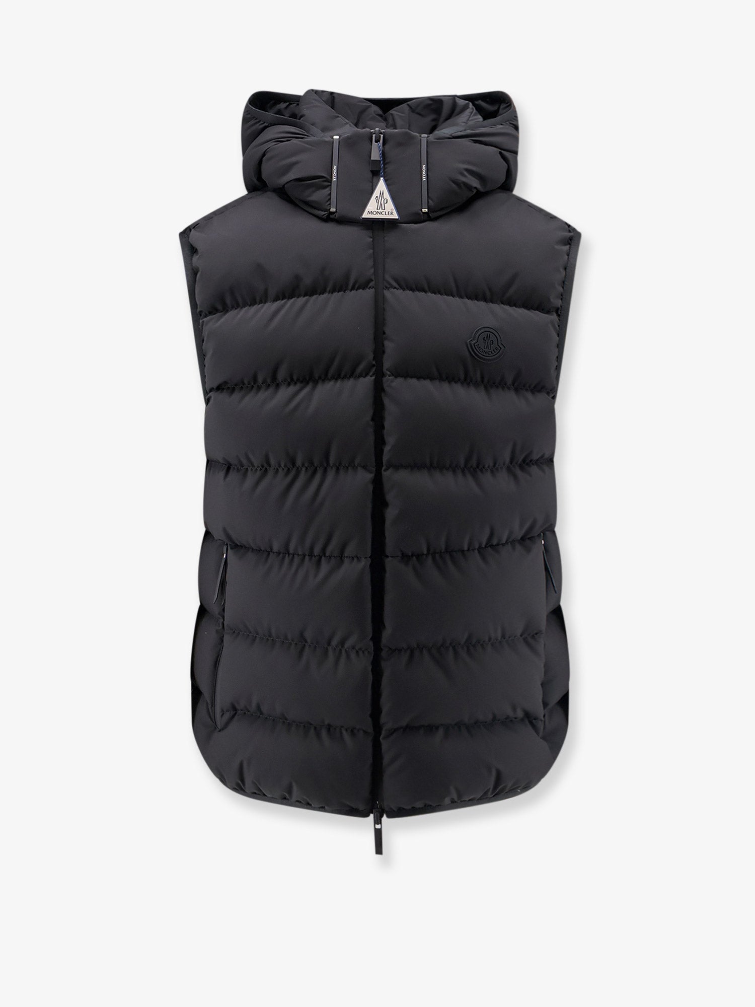 Moncler Arinella Matt Black Sleeveless Down Jacket