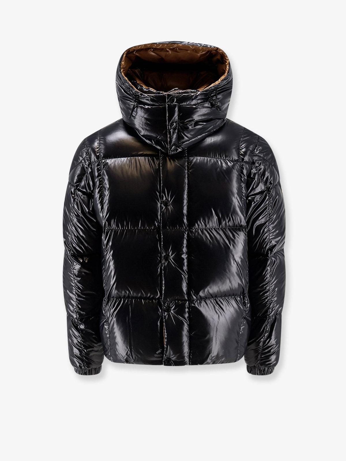 Moncler Parana Shiny Material Down Jacket With Contrasting Lining