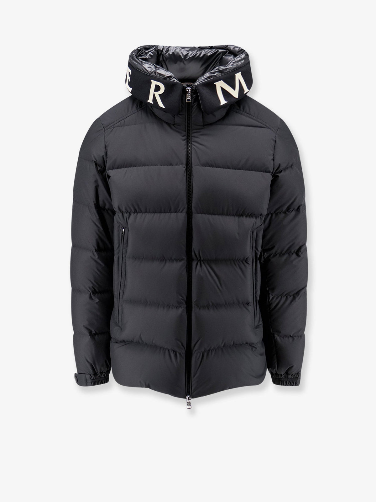 Moncler Orvelle Nylon Down Jacket With Rubberized Logo Detail
