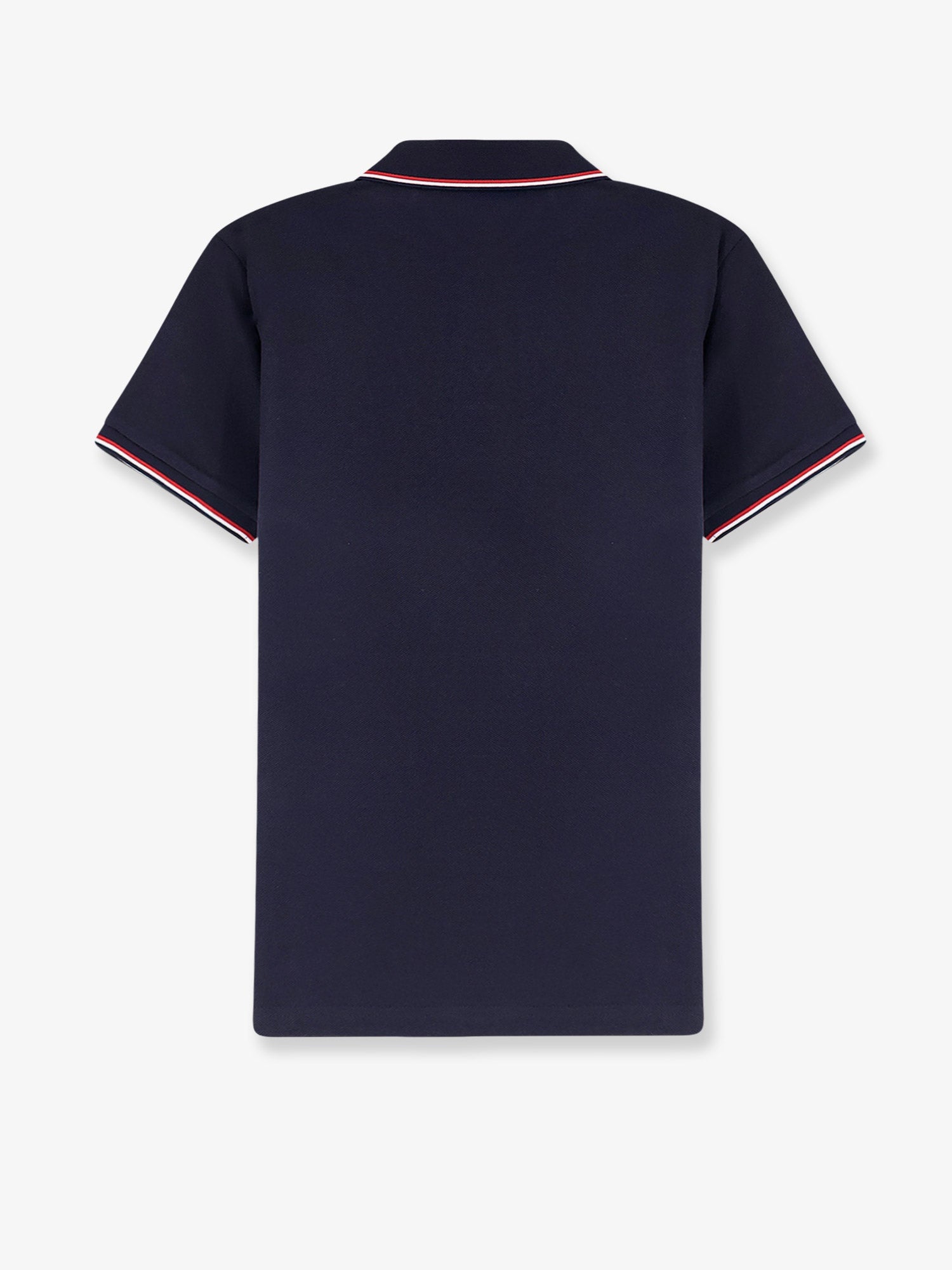 Moncler Cotton Polo Shirt With Logo Patch