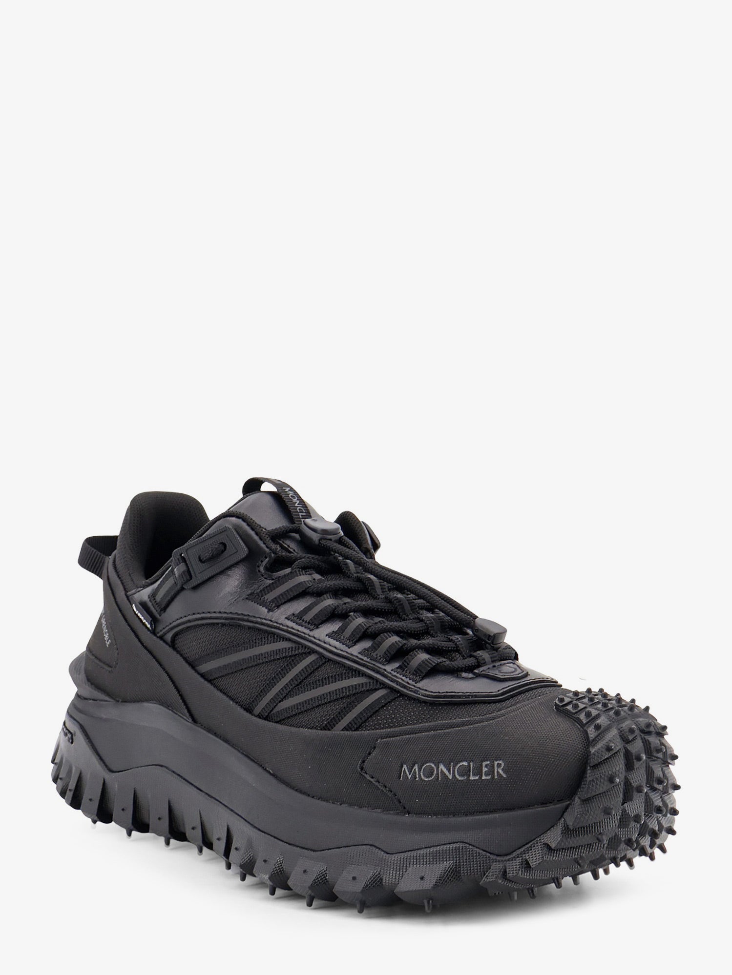 Moncler Trailgrip Gtx Nylon And Leather Sneakers With Gore-tex Inserts