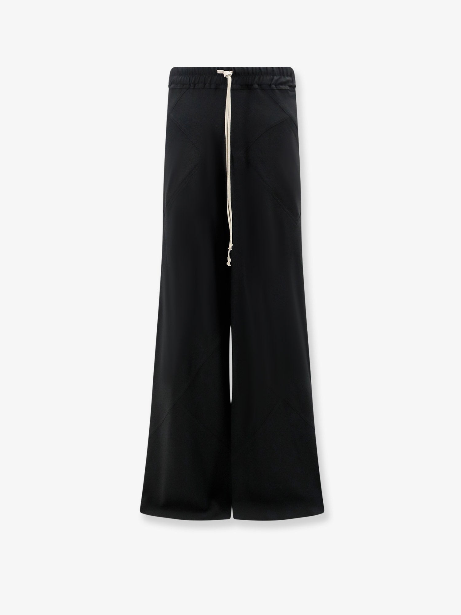 Rick Owens Bias Viscose And Silk Trousers