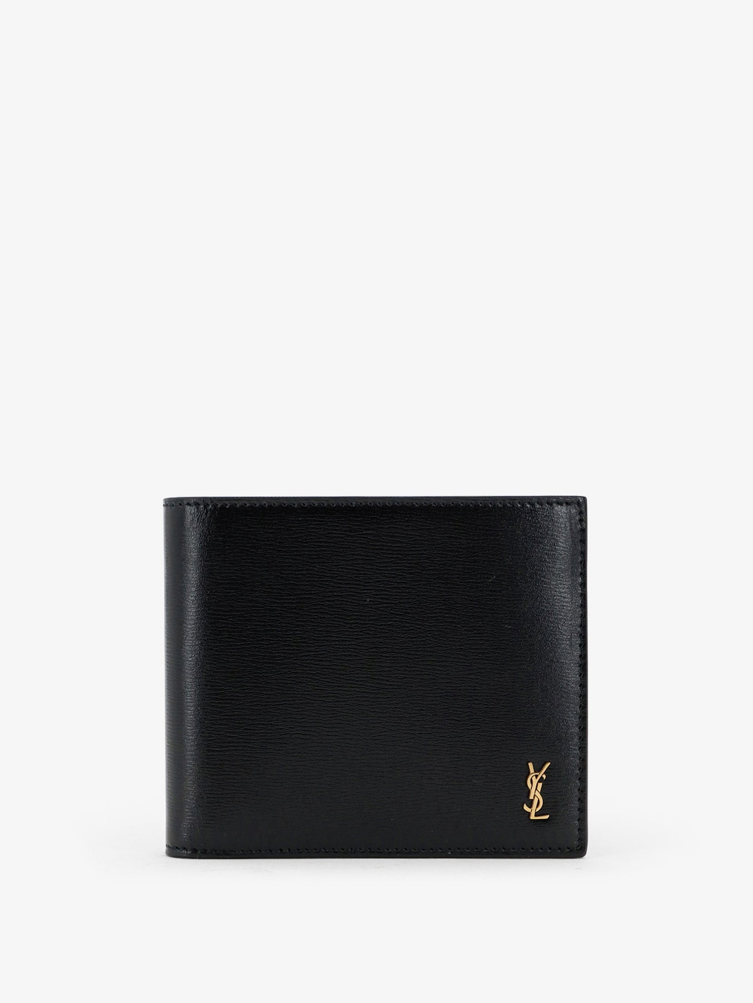 Saint Laurent Tiny Wallet In Hammered Leather