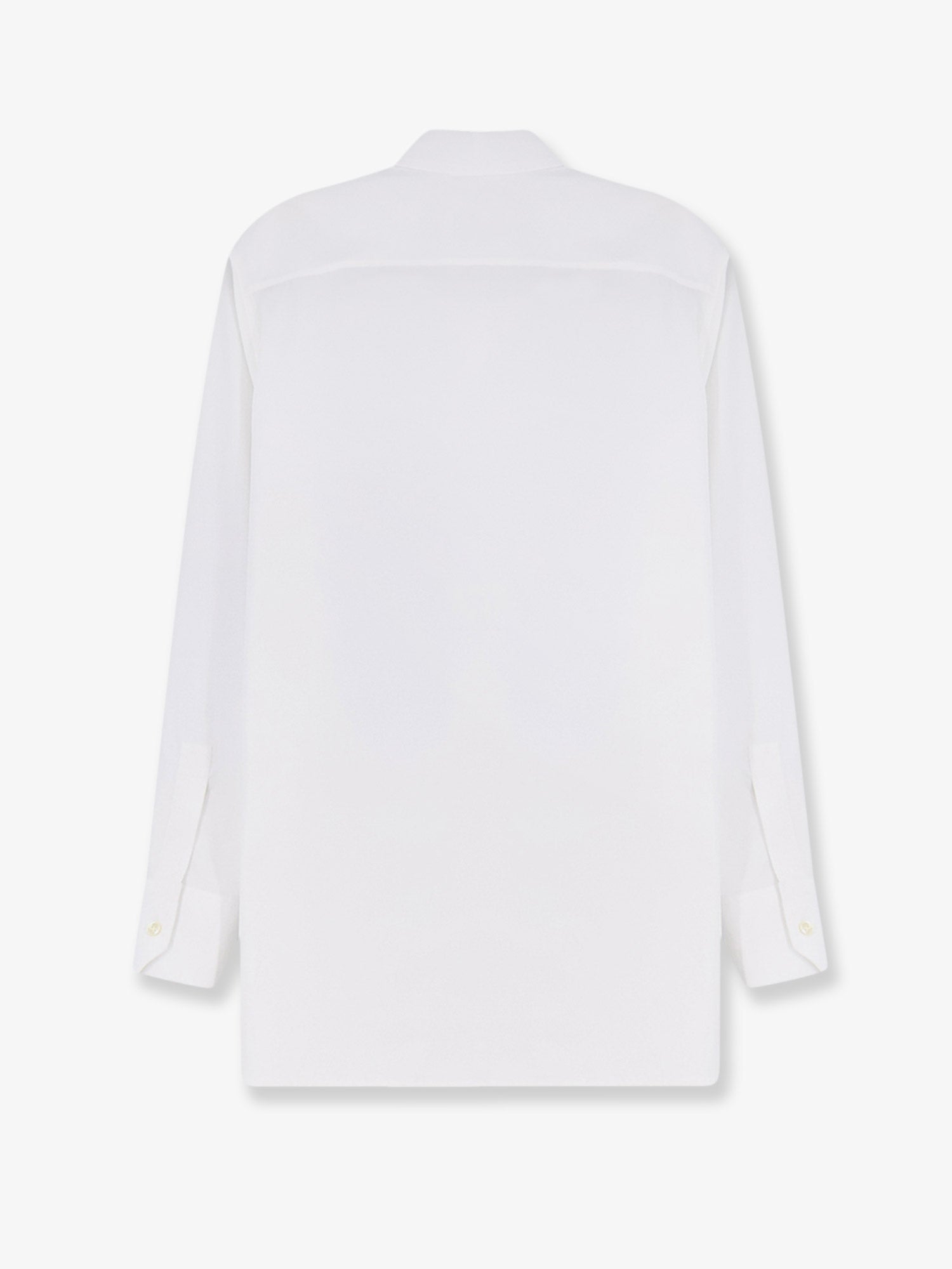 Saint Laurent Cotton Shirt With Cassandre Embroidery