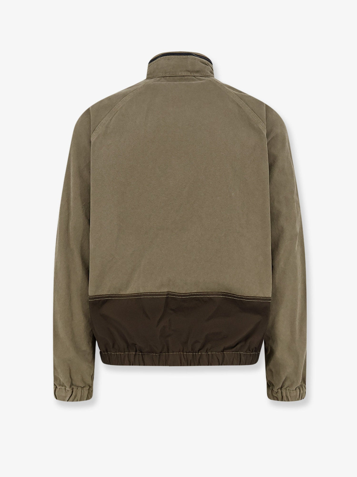 Stone Island Organic Cotton Jacket With Nylon Hood