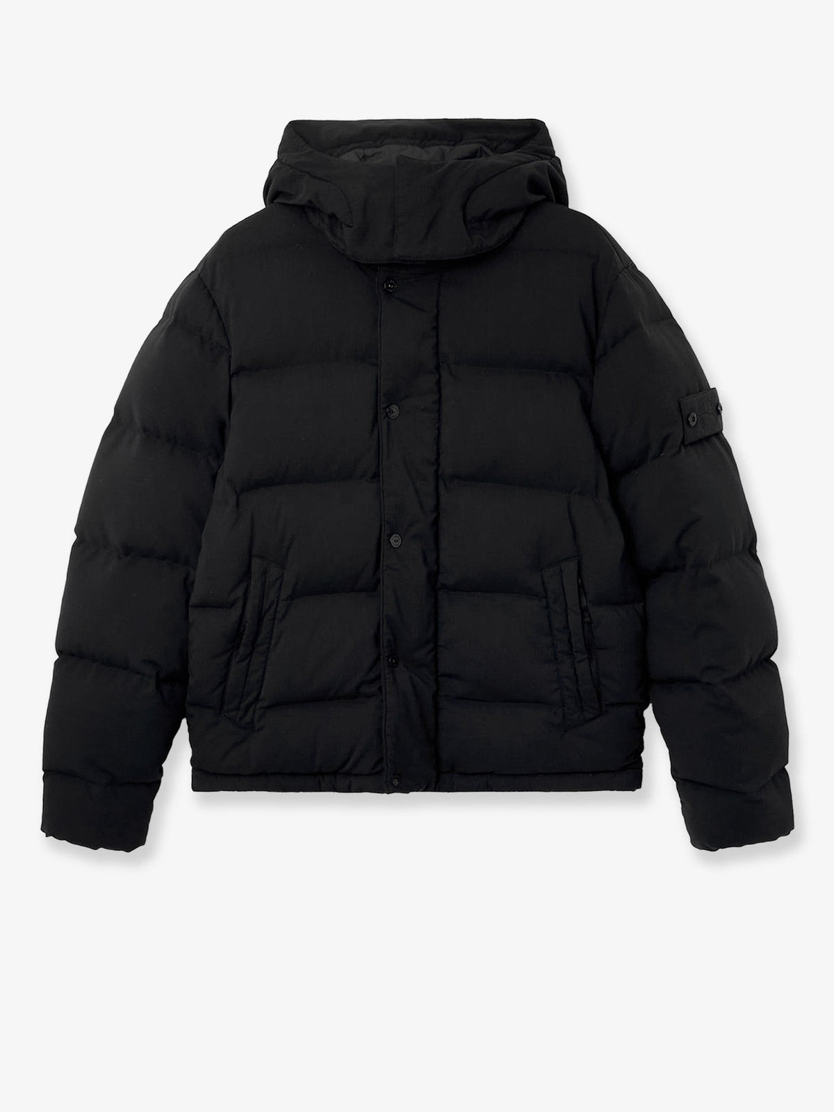 Stone Island Stretch Wool Blend Down Jacket