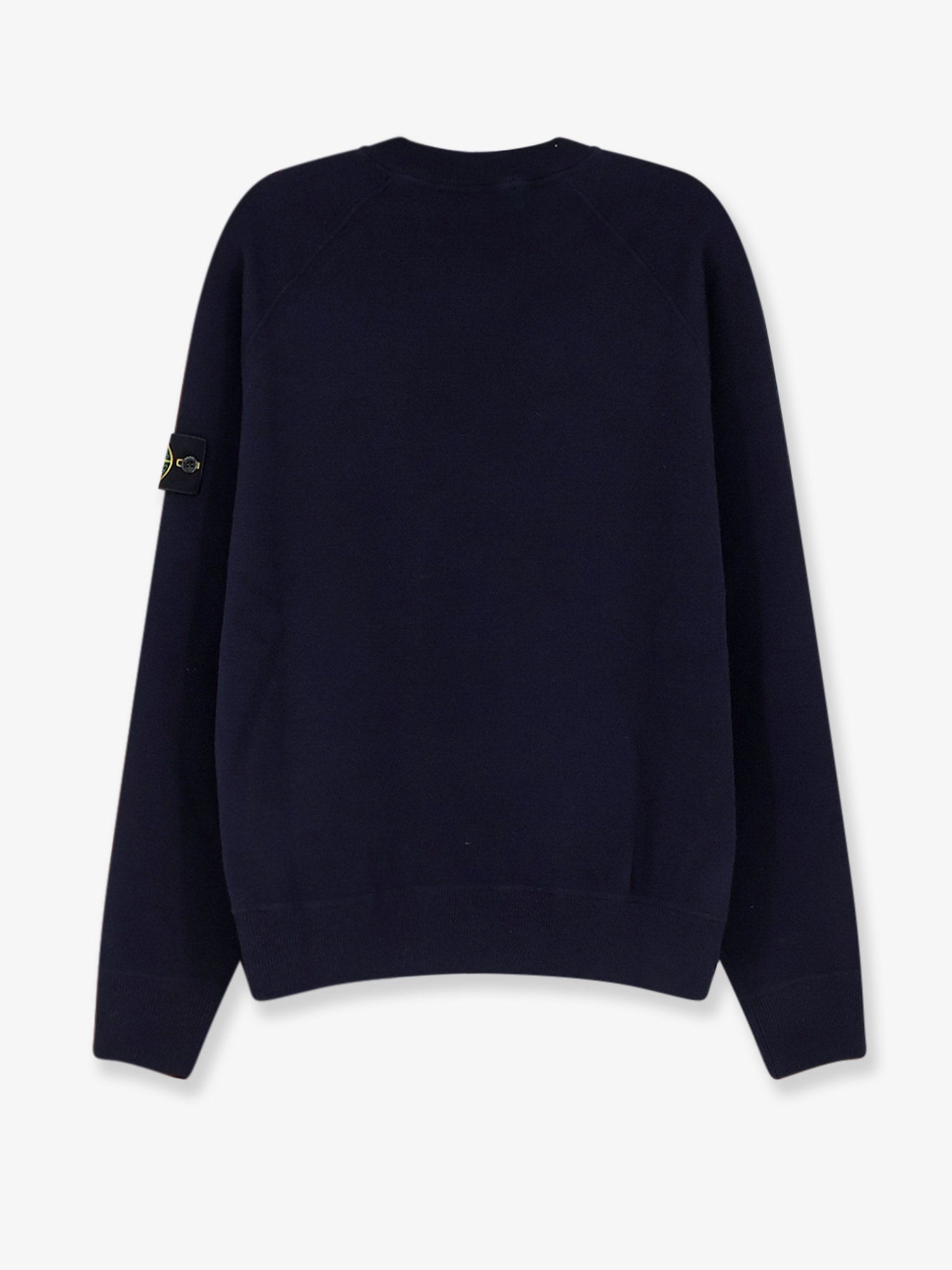 Stone Island Cotton Sweater With Side Logo Patch