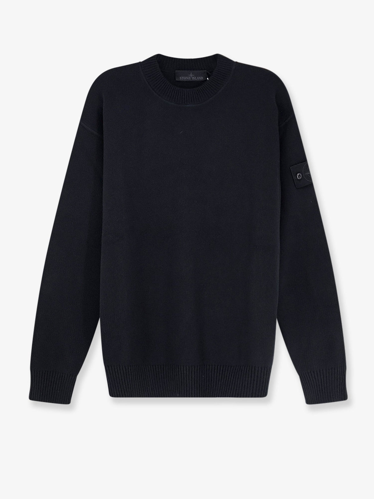 Stone Island Cotton Sweater With Ribbed Profiles