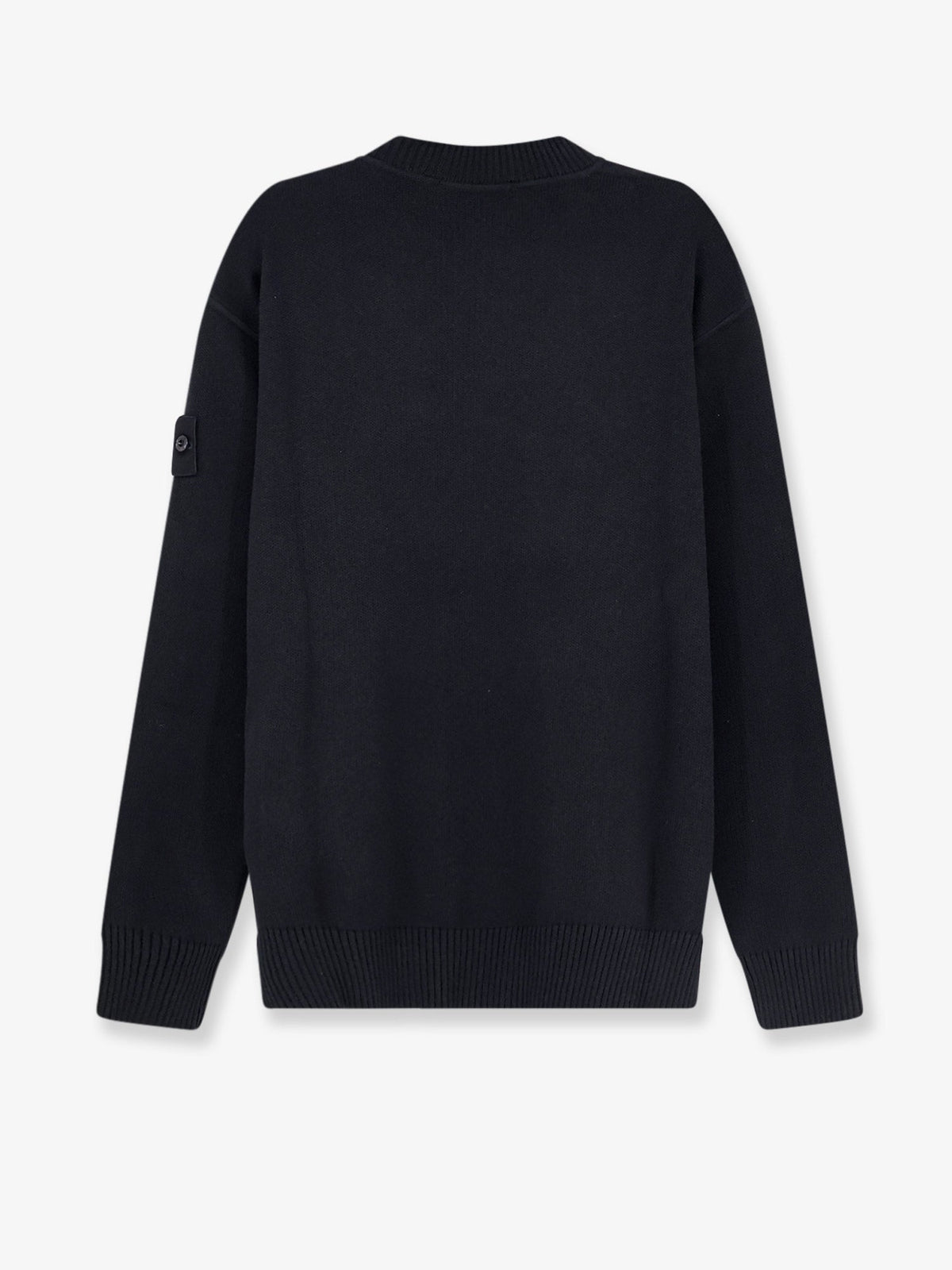 Stone Island Cotton Sweater With Ribbed Profiles