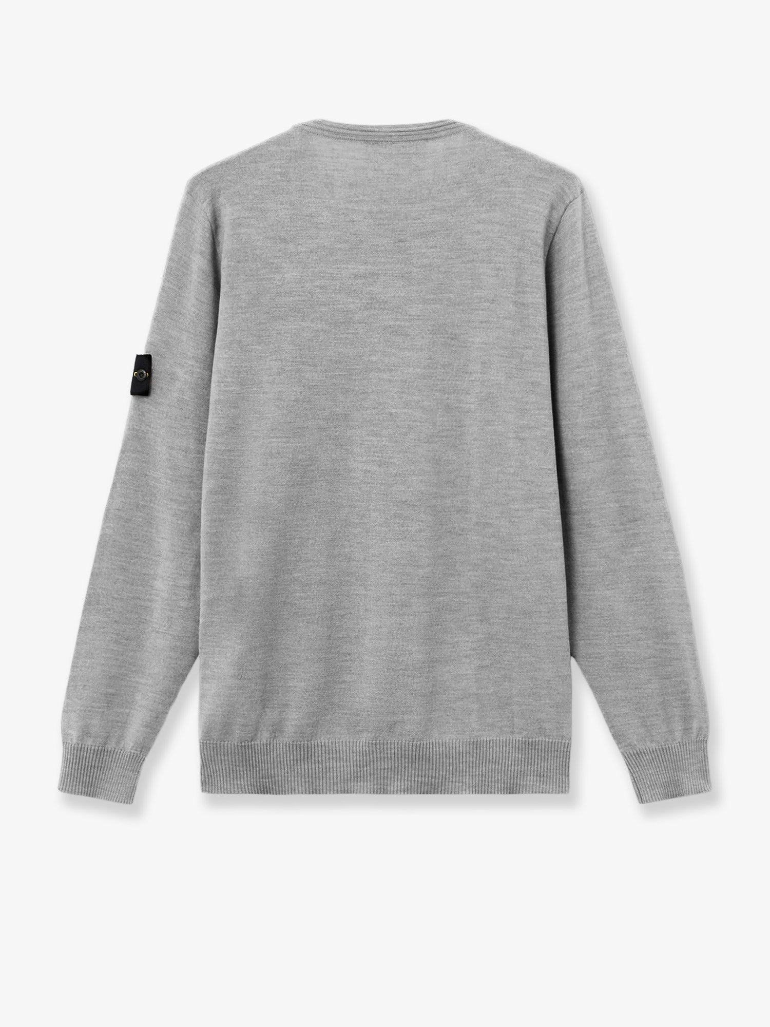 Stone Island Wool Sweater With Side Logo Patch