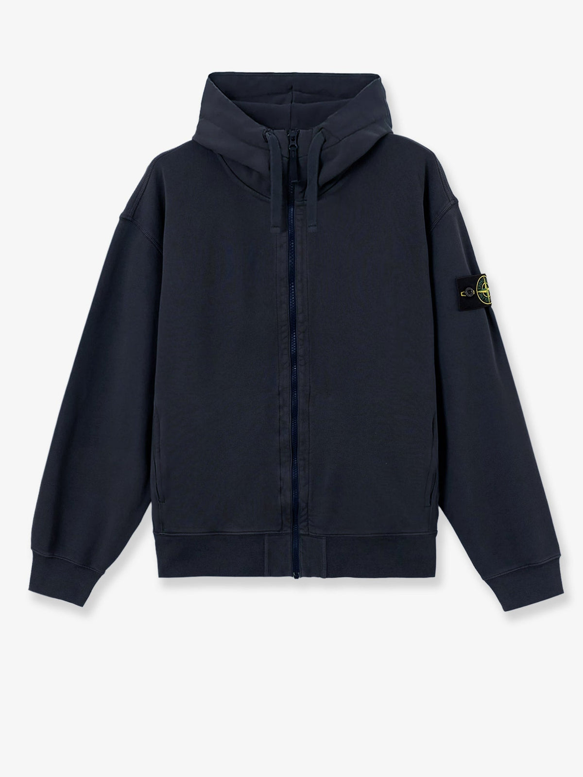 Stone Island Oversize Biologic Cotton Sweatshirt With Zip