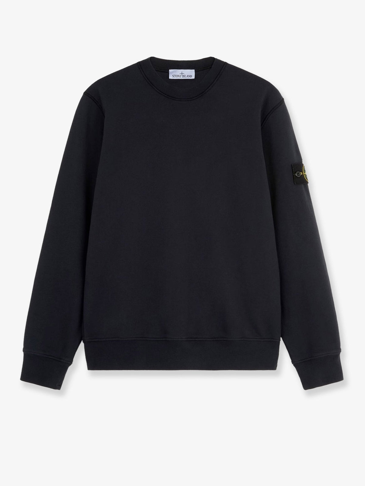 Stone Island Cotton Sweatshirt With Side Logo Patch