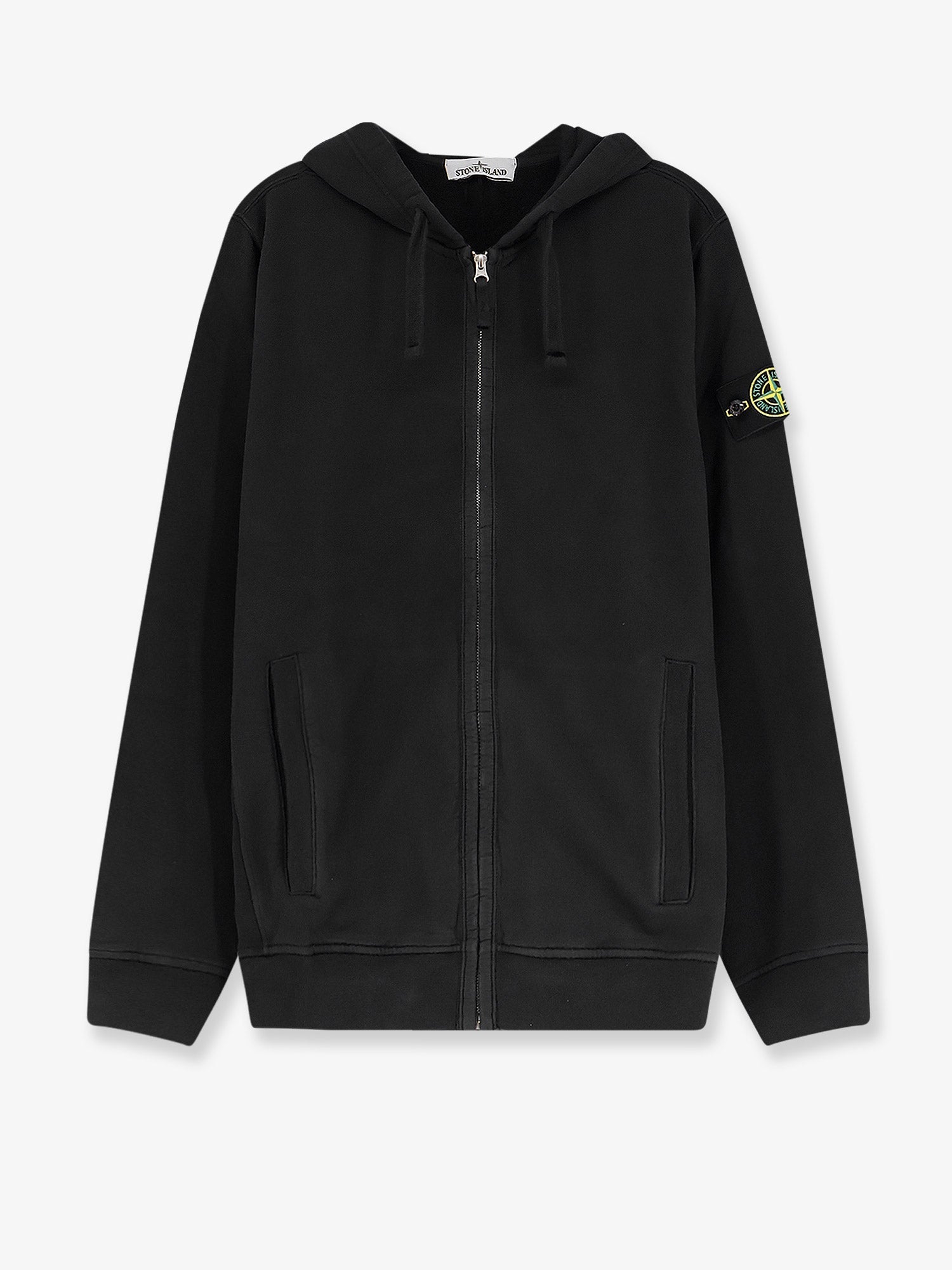 Stone Island Cotton Sweatshirt With Side Logo Patch