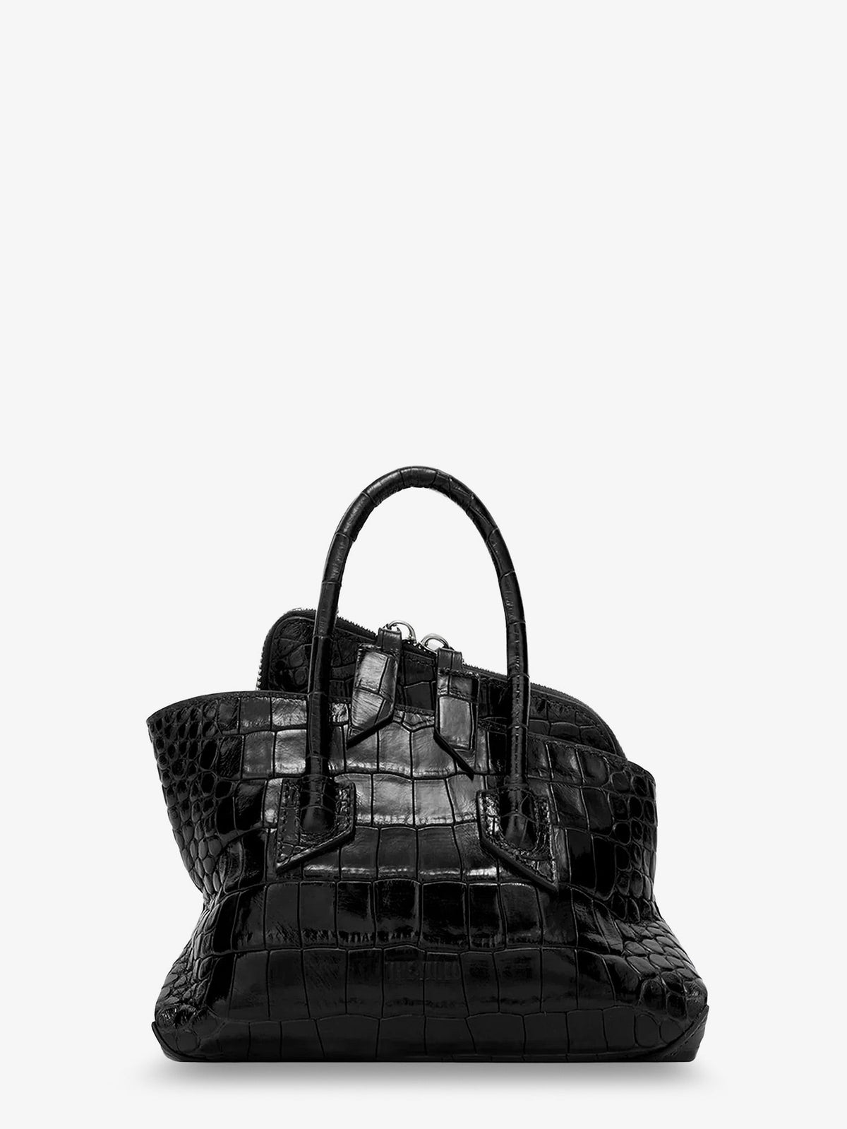 The Attico La Passeggiata Mini Croco Effect Leather Handbag