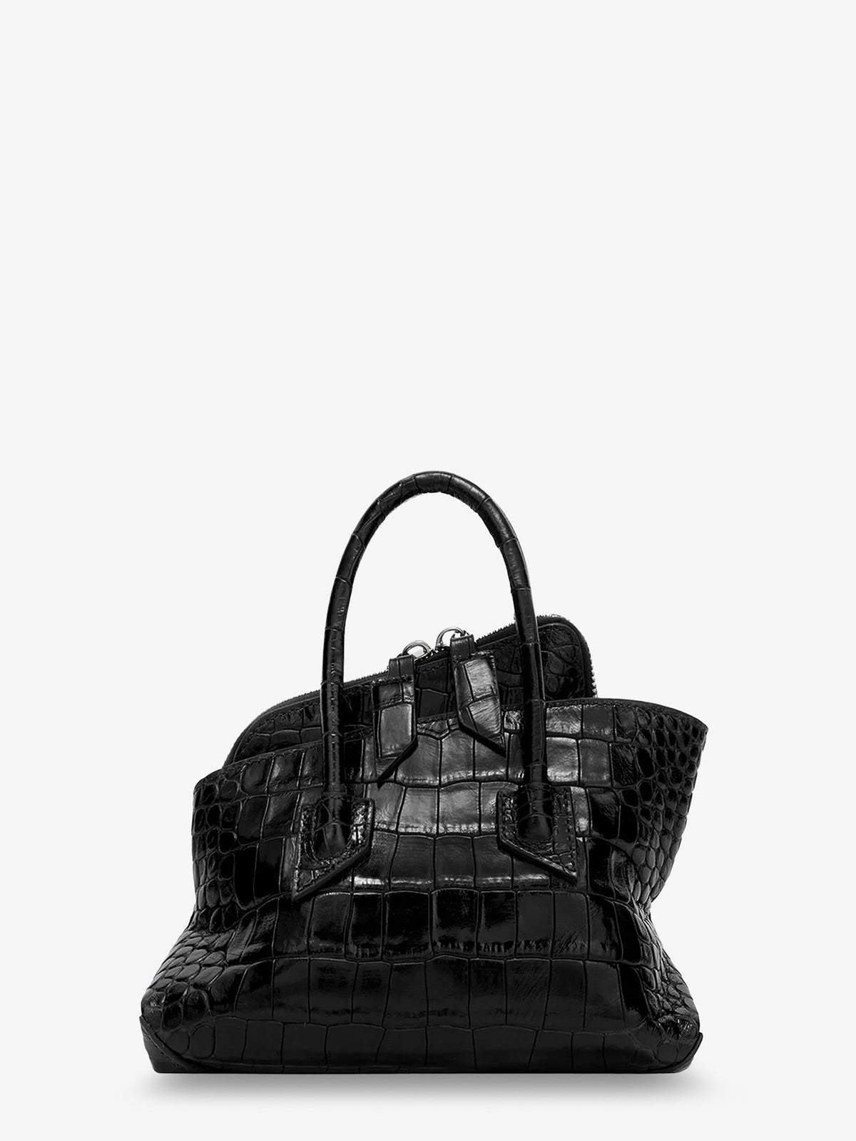 The Attico La Passeggiata Mini Croco Effect Leather Handbag