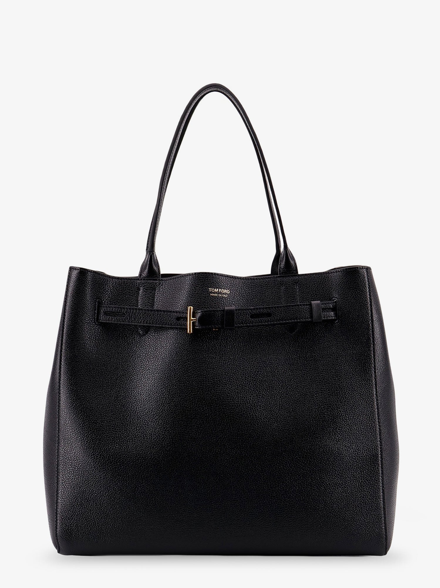 Tom Ford Leather Shoulder Bag With Logo
