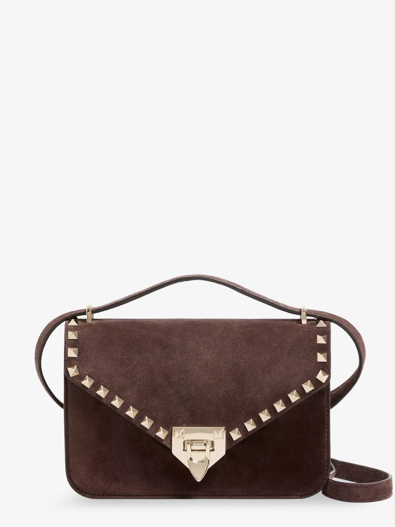 Valentino Rockstud Suede Crossbody Bag