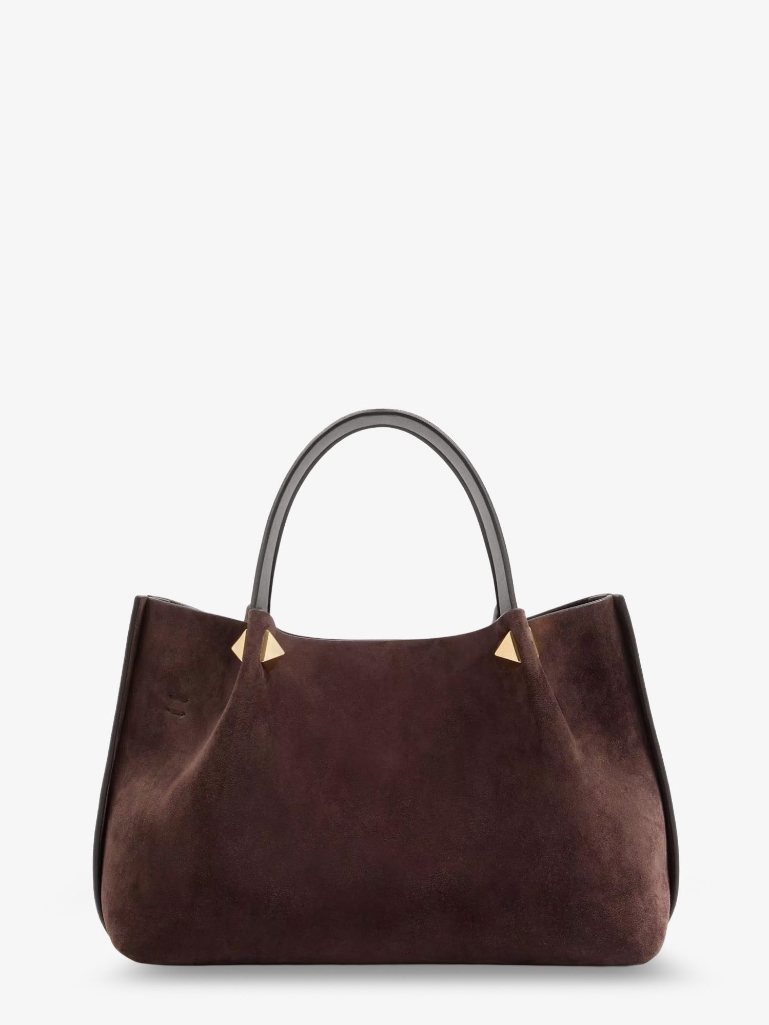Valentino Suede Handbag With Metal Vlogo
