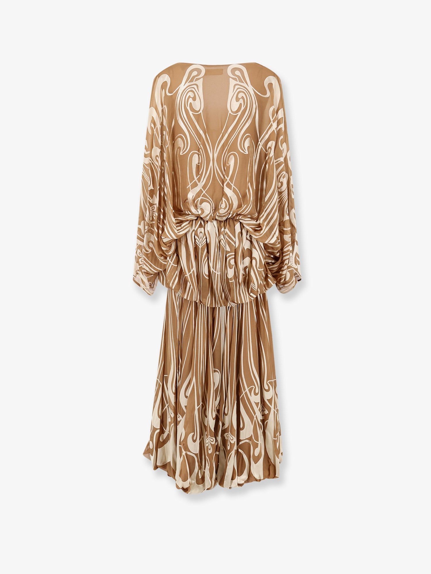 Zimmermann Momentum Burnout Bubble Gown Silk Dress