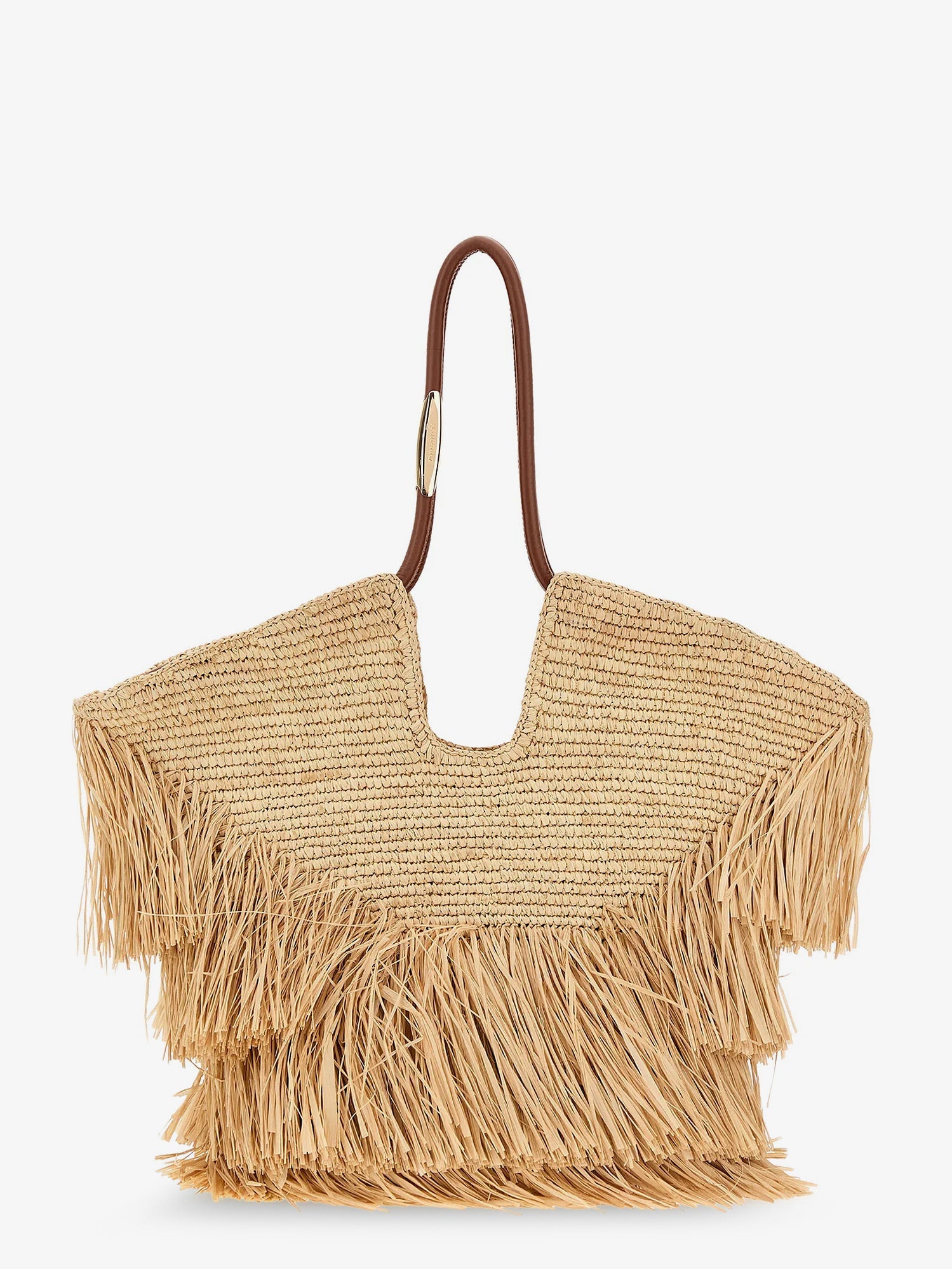 Zimmermann Goldentime Raffia Shoulder Bag