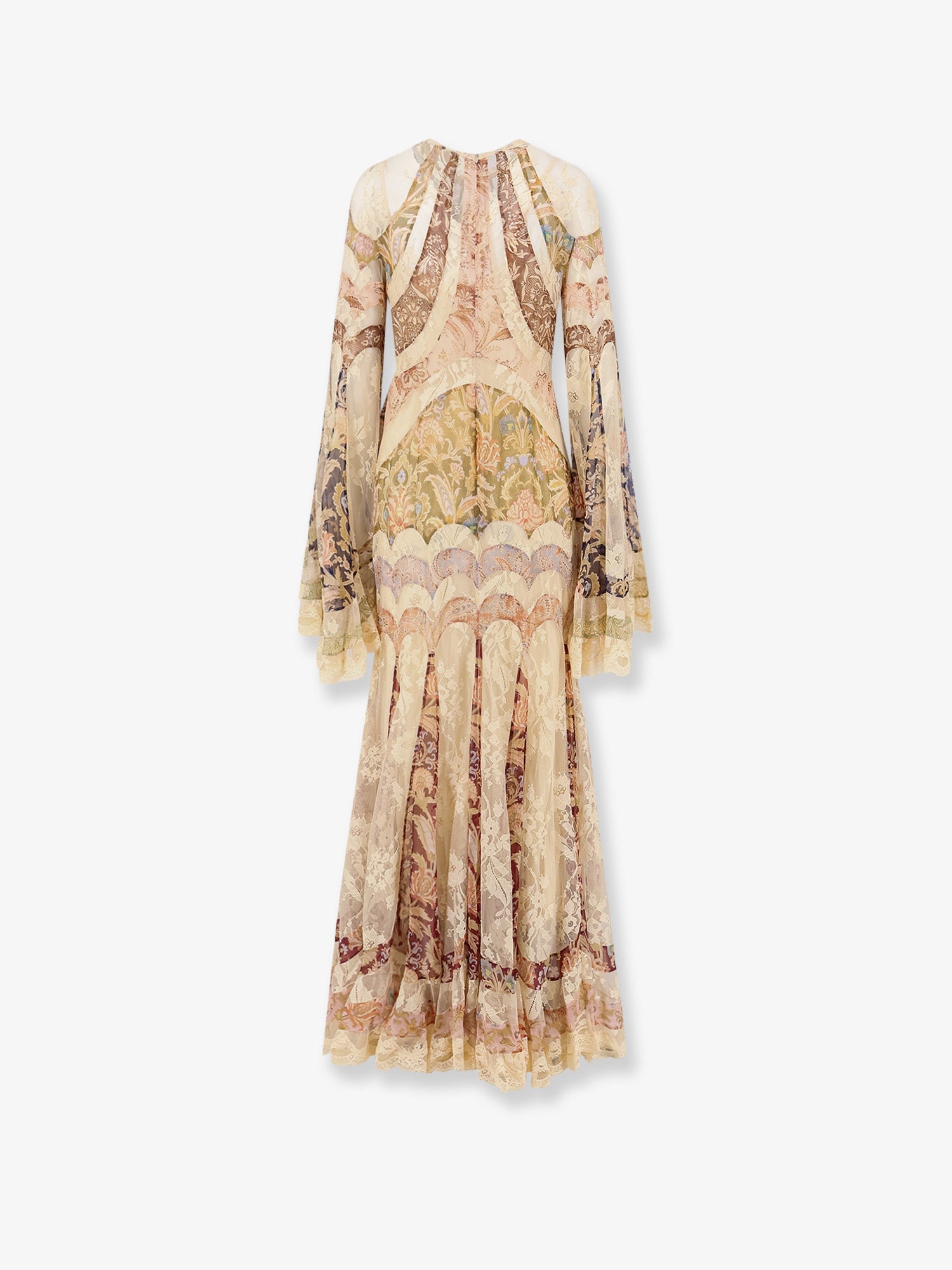 Zimmermann Valiant Panelled Gown Silk Dress