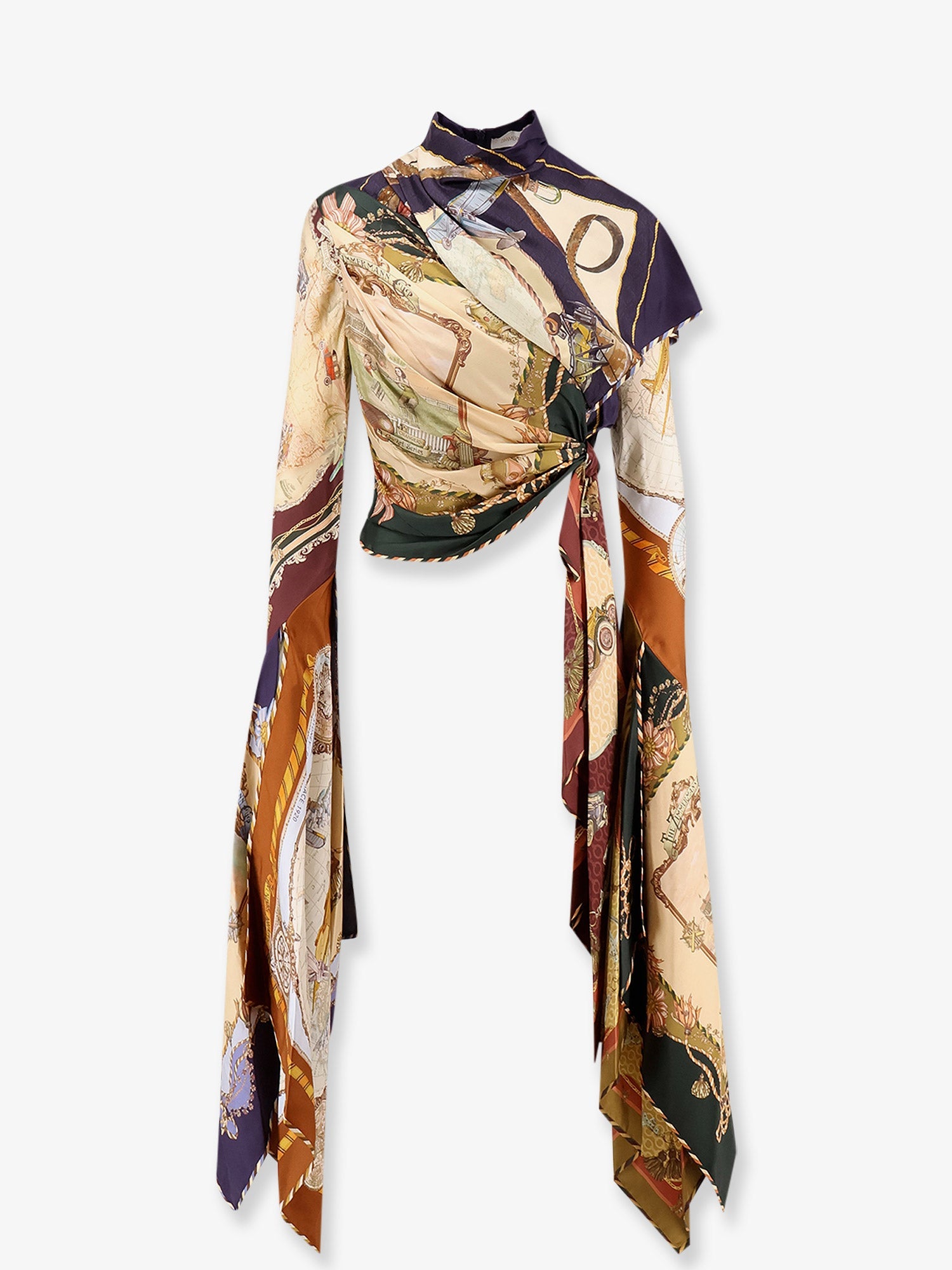 Zimmermann Valiant Draped Scarf Top