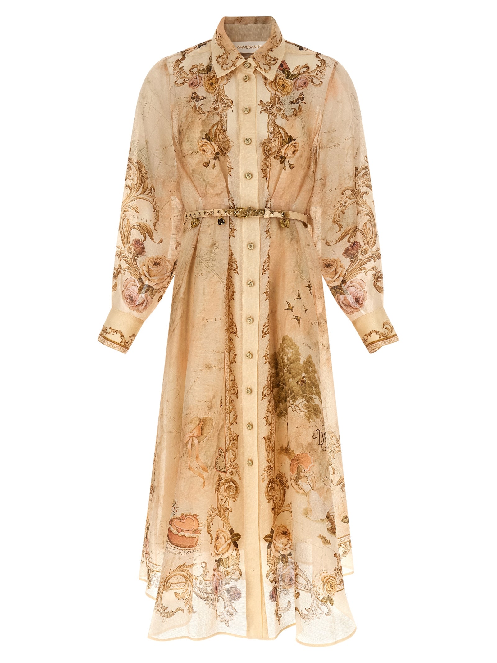 Zimmermann 'Memento Buttoned Midi' Dress